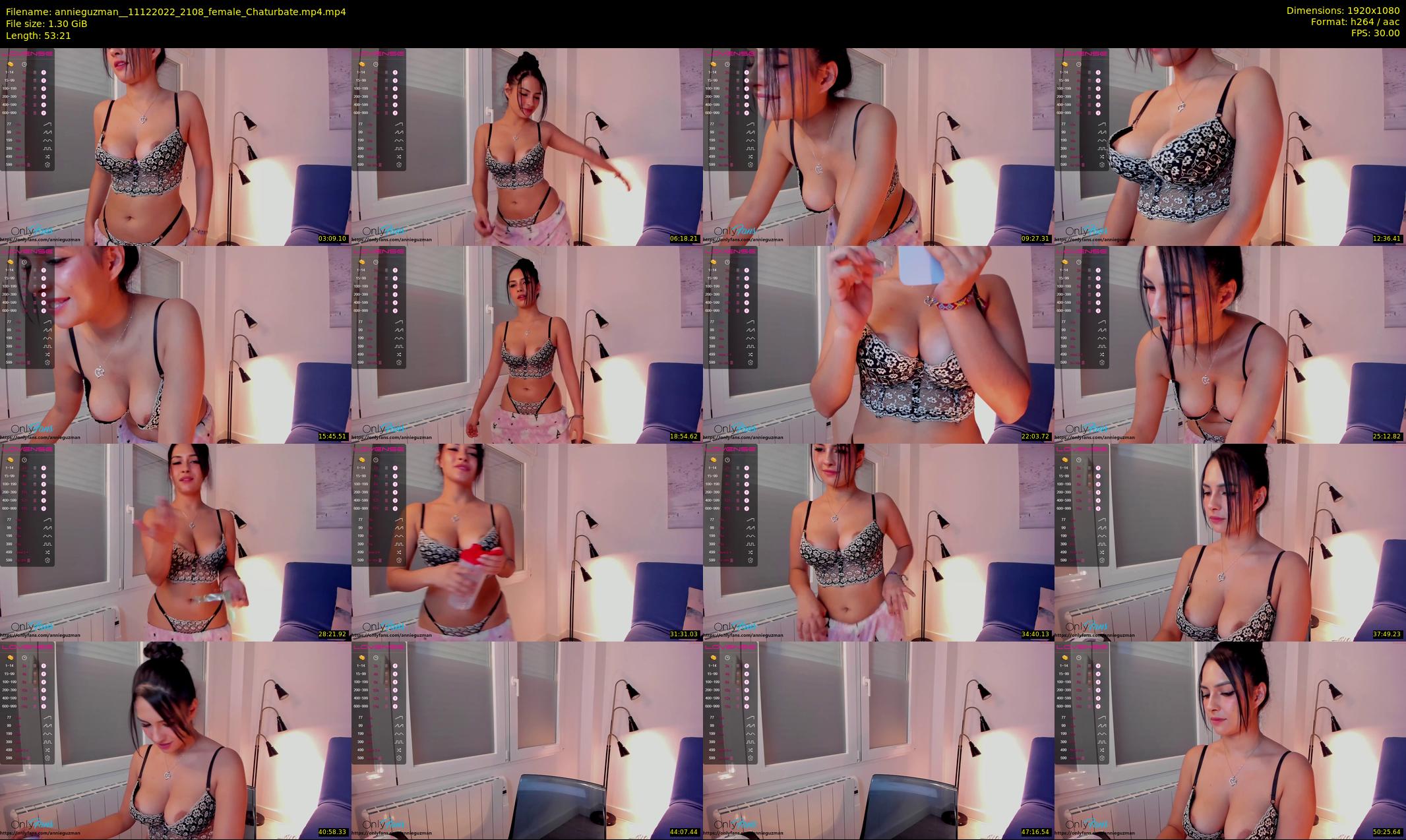 annieguzman_ — 54 minute Chaturbate female cam show recording, 1080p, Dec 11, 2022