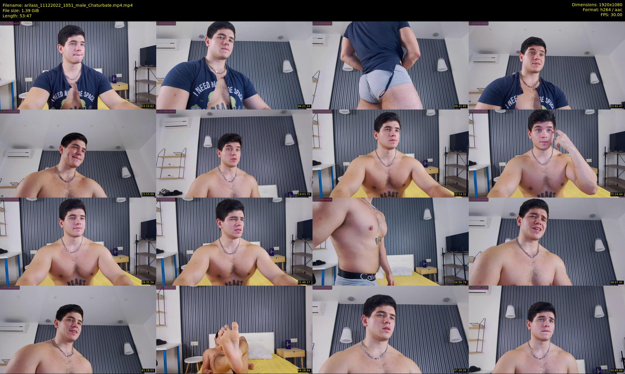 arilass — 54 minute Chaturbate male cam show recording, 1080p, Dec 11, 2022