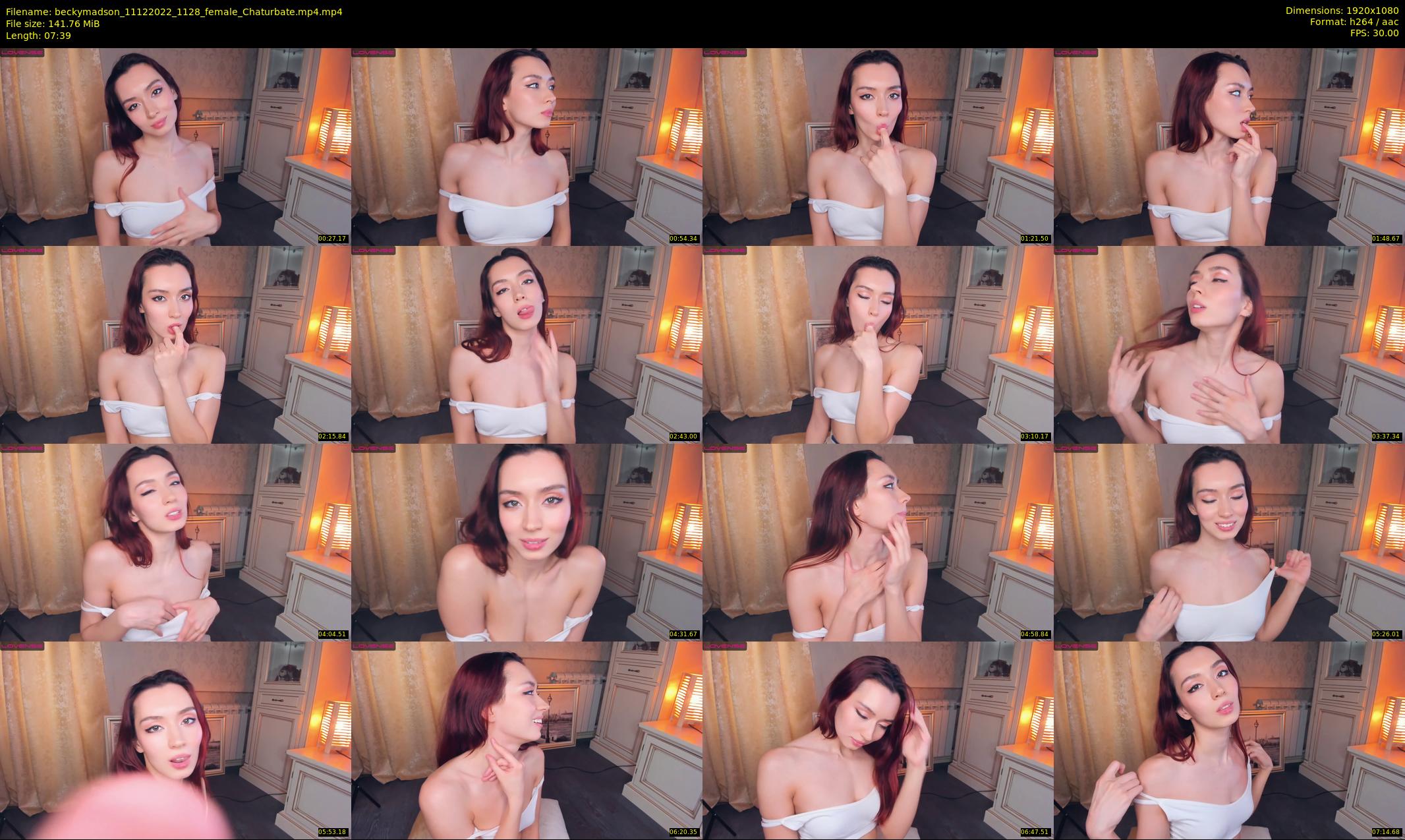 beckymadson — 8 minute Chaturbate female cam show recording, 1080p, Dec 11, 2022