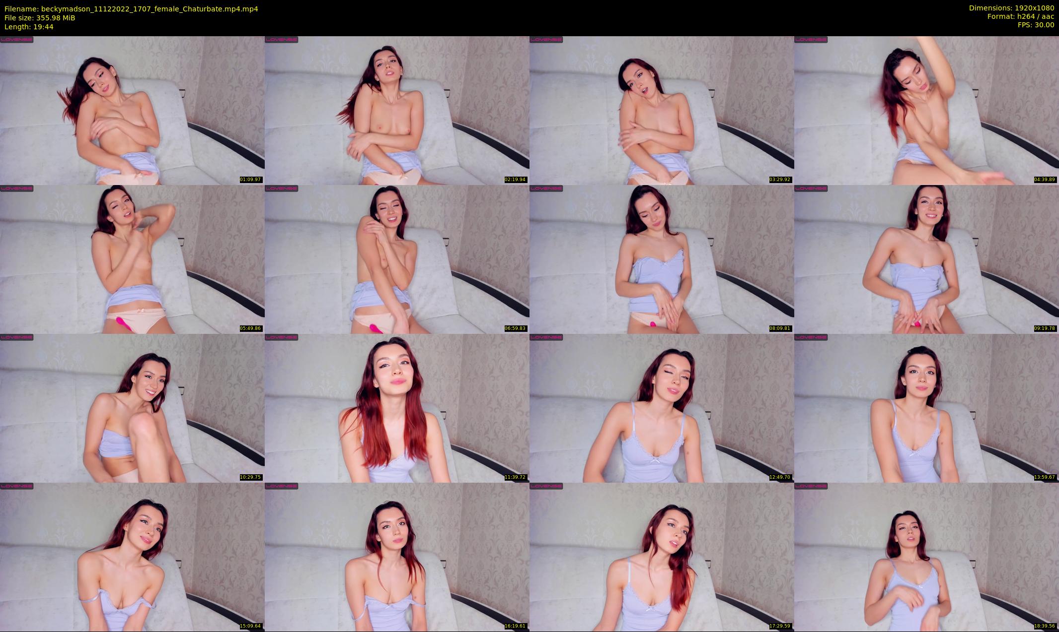 beckymadson — 20 minute Chaturbate female cam show recording, 1080p, Dec 11, 2022