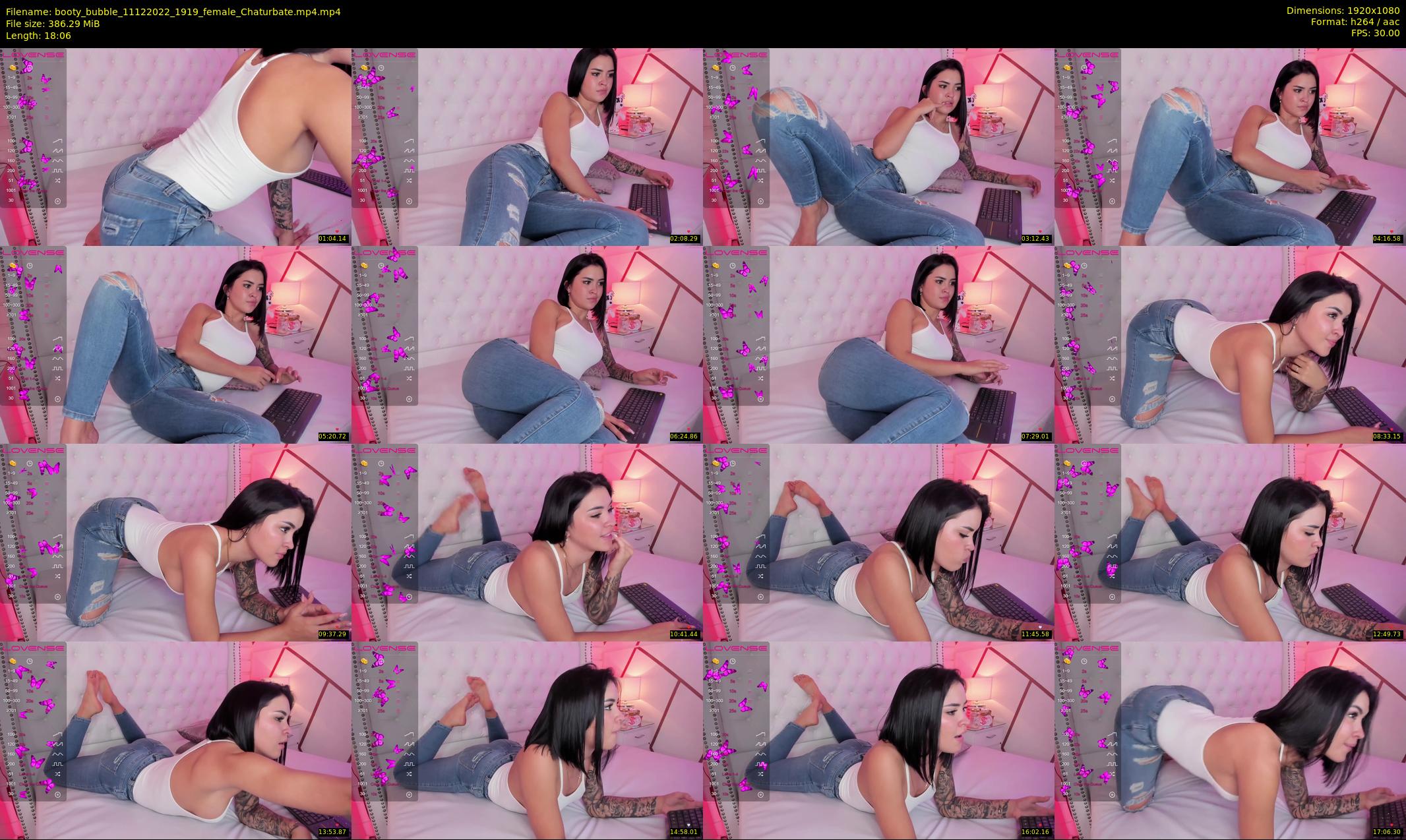booty_bubble — 19 minute Chaturbate female cam show recording, 1080p, Dec 11, 2022