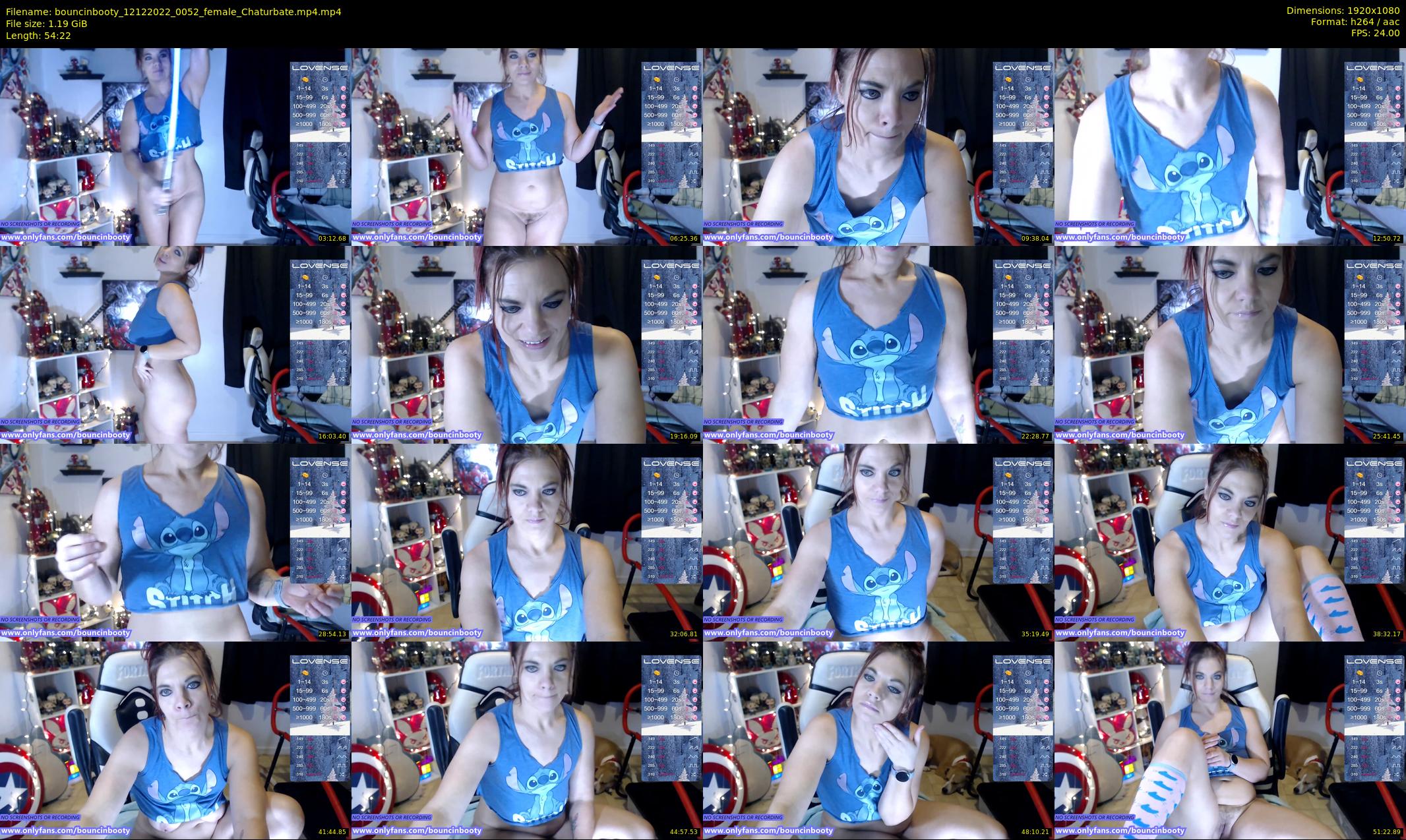 bouncinbooty — 55 minute Chaturbate female cam show recording, 1080p, Dec 12, 2022