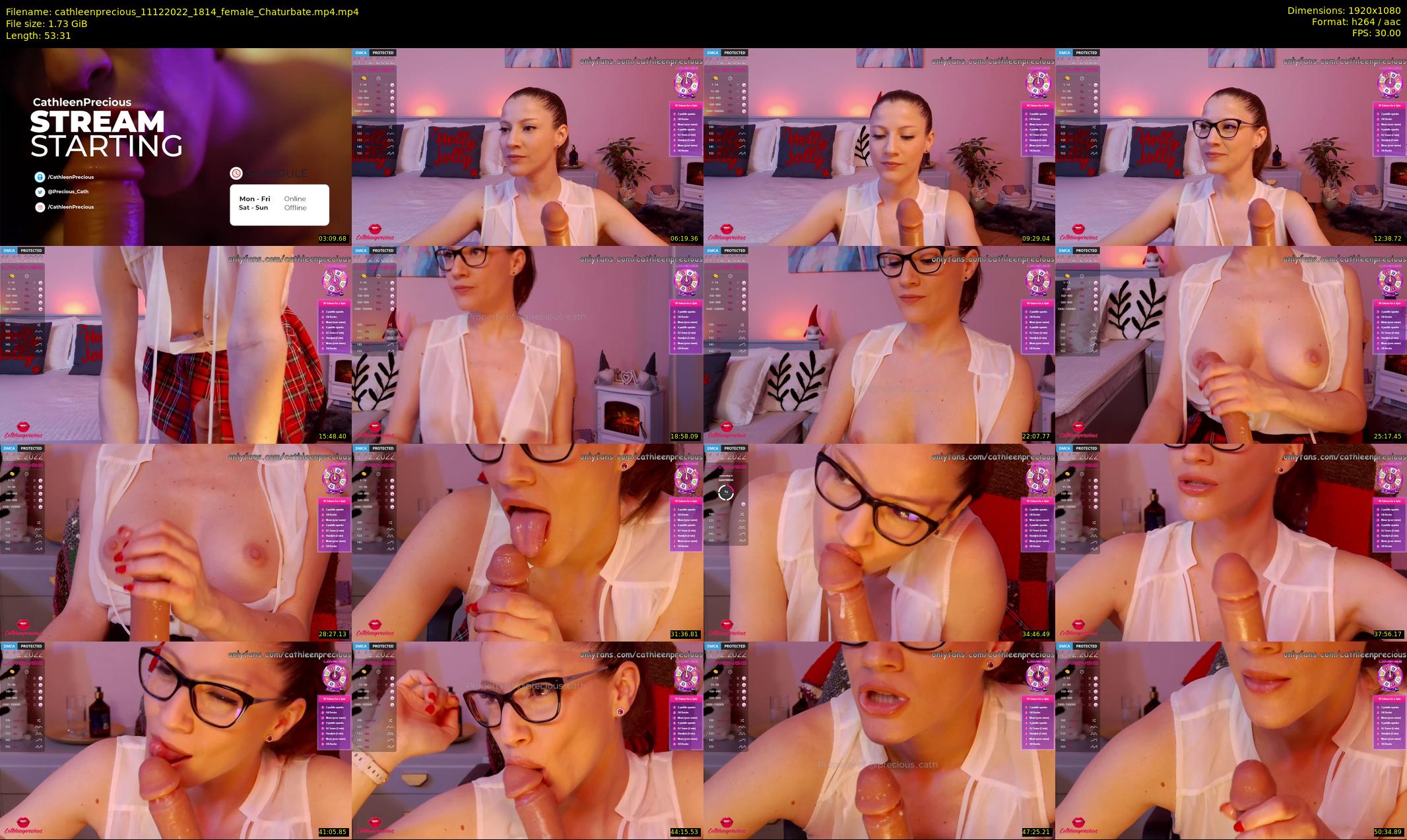 cathleenprecious — 54 minute Chaturbate female cam show recording, 1080p, Dec 11, 2022