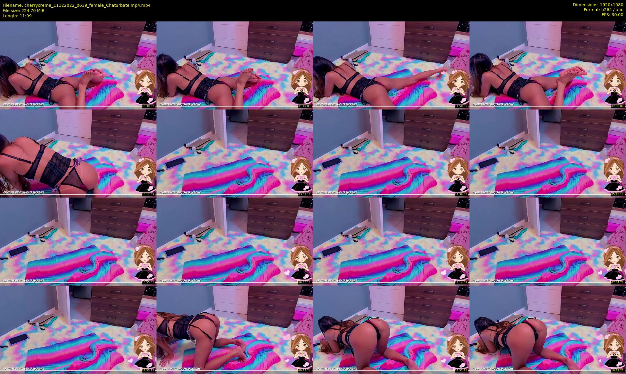 cherrycreme — 12 minute Chaturbate female cam show recording, 1080p, Dec 11, 2022