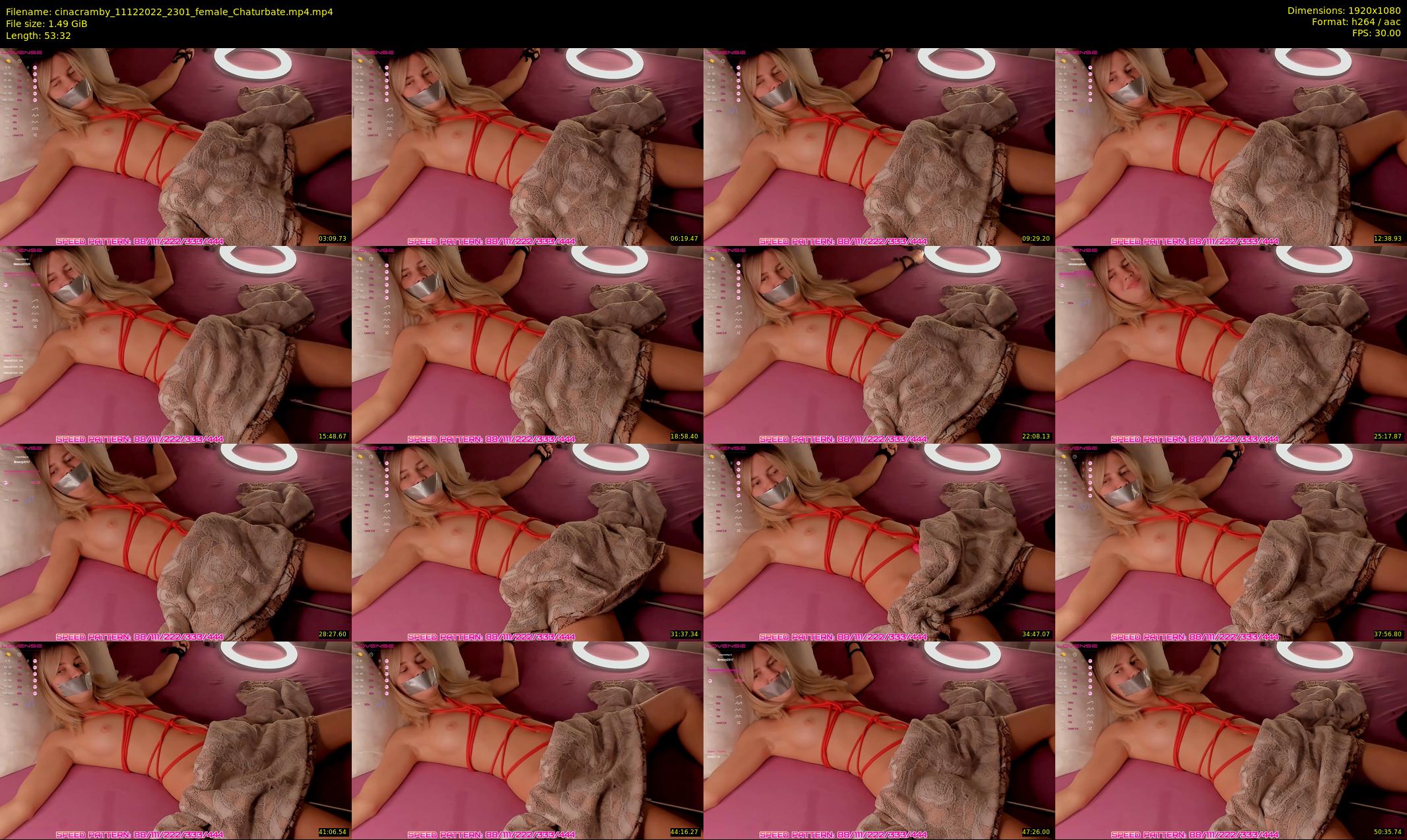 cinacramby — 54 minute Chaturbate female cam show recording, 1080p, Dec 11, 2022