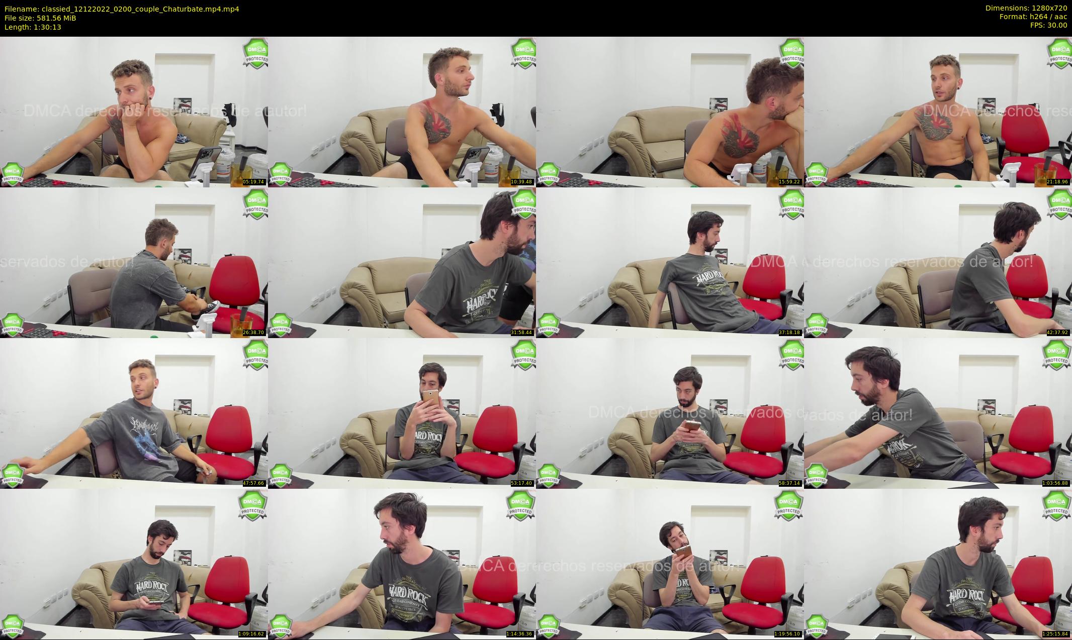 classied — 91 minute Chaturbate male cam show recording, 720p, Dec 12, 2022