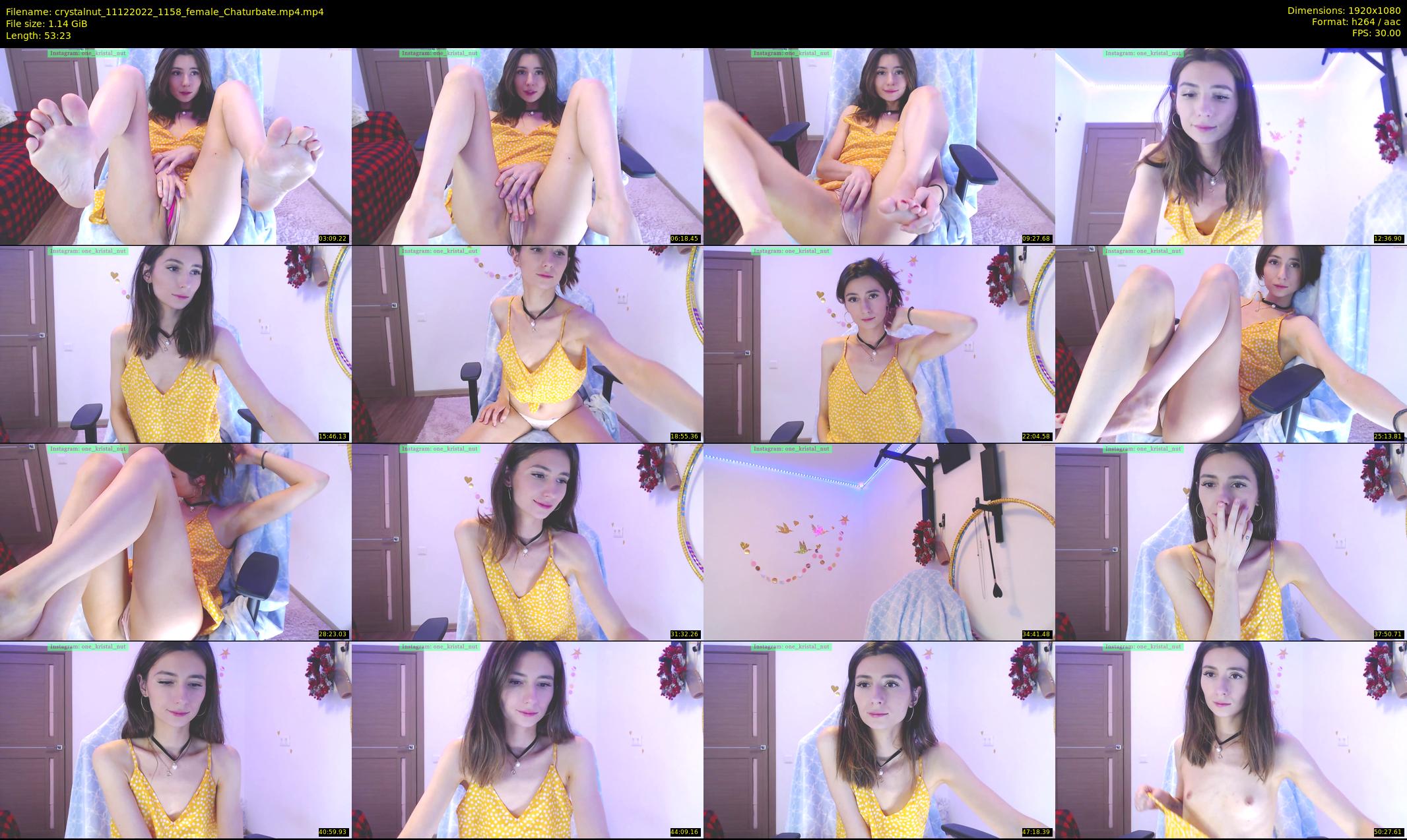 crystalnut — 54 minute Chaturbate female cam show recording, 1080p, Dec 11, 2022