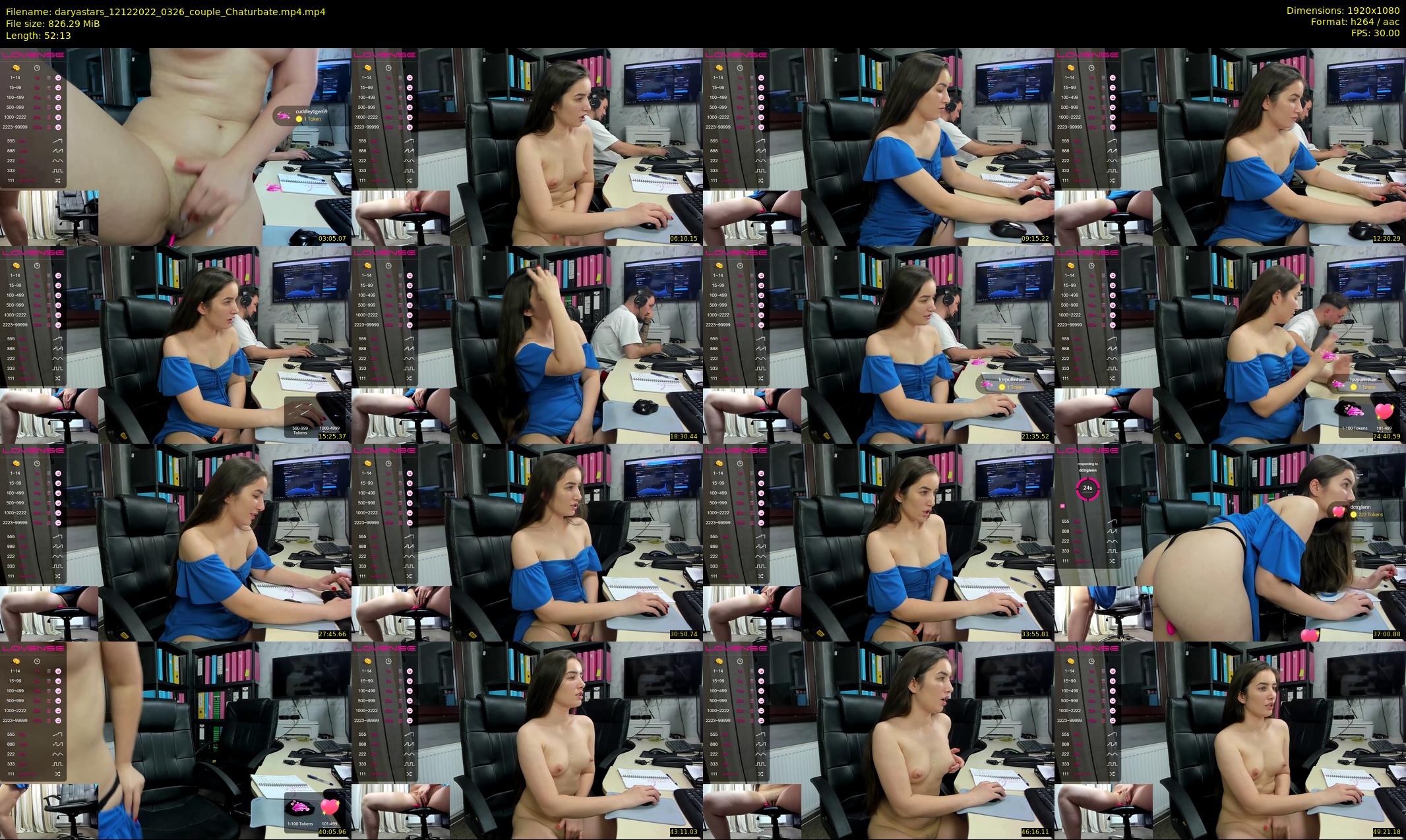 daryastars — 53 minute Chaturbate couple cam show recording, 1080p, Dec 12, 2022