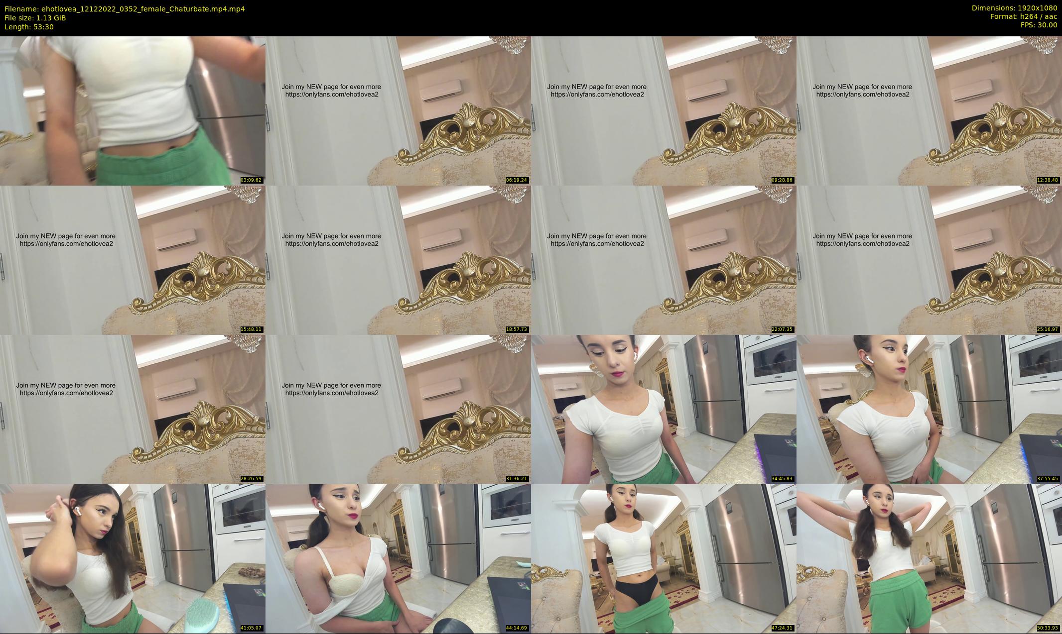 ehotlovea — 54 minute Chaturbate female cam show recording, 1080p, Dec 12, 2022