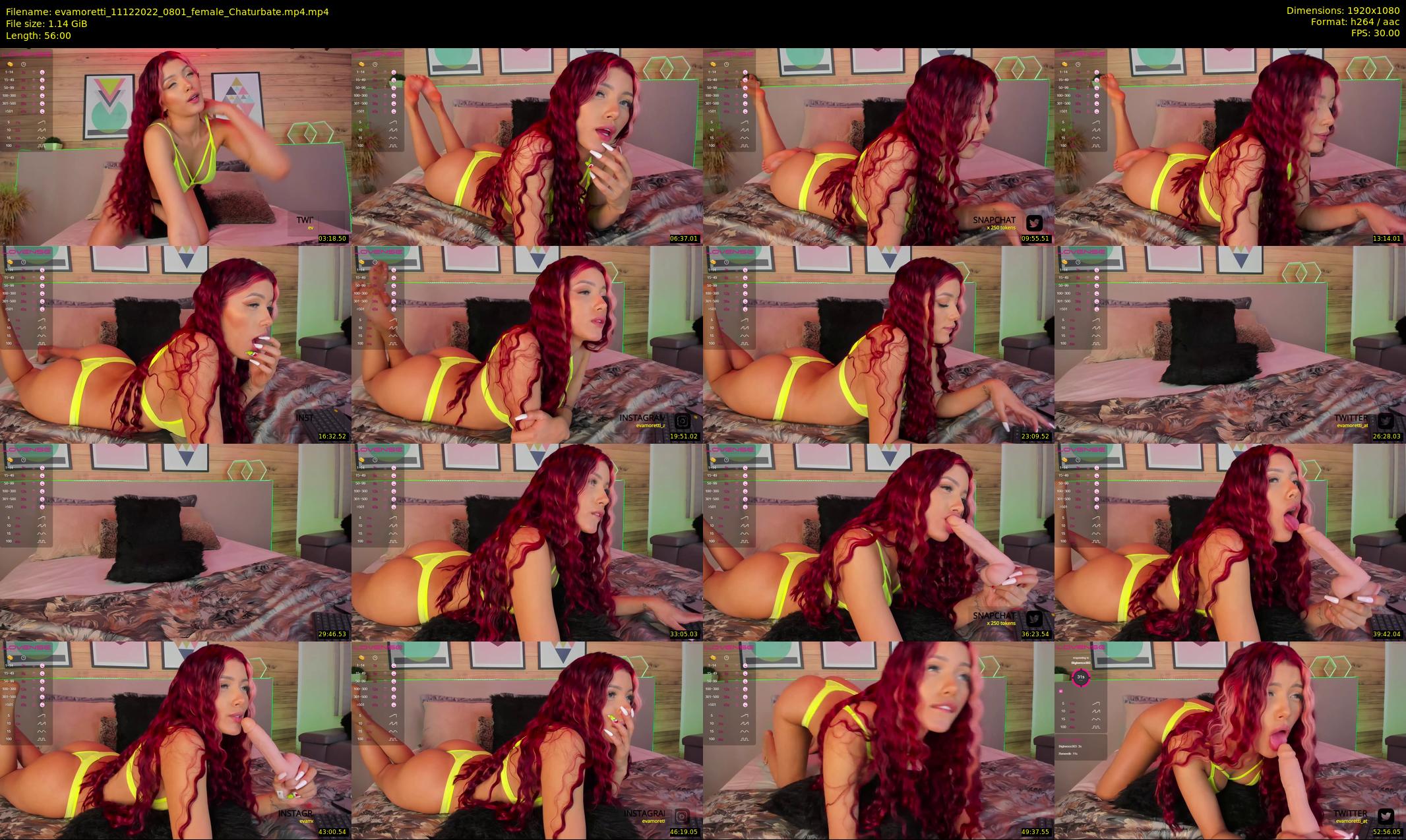 evamoretti — 56 minute Chaturbate female cam show recording, 1080p, Dec 11, 2022