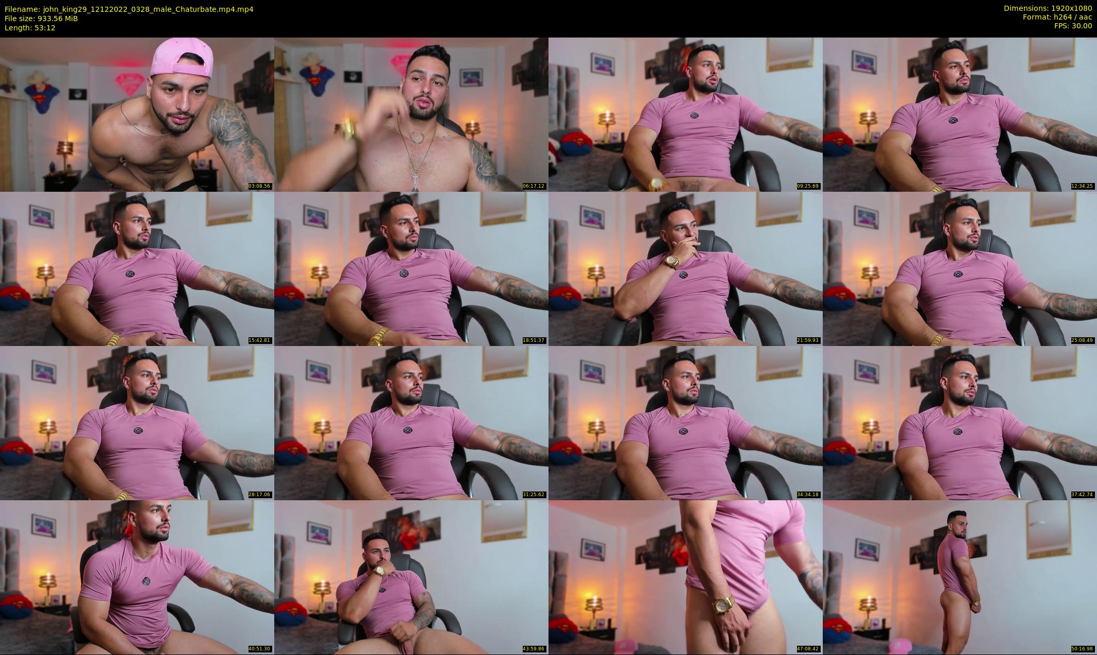john_king29 — 54 minute Chaturbate male cam show recording, 1080p, Dec 12, 2022