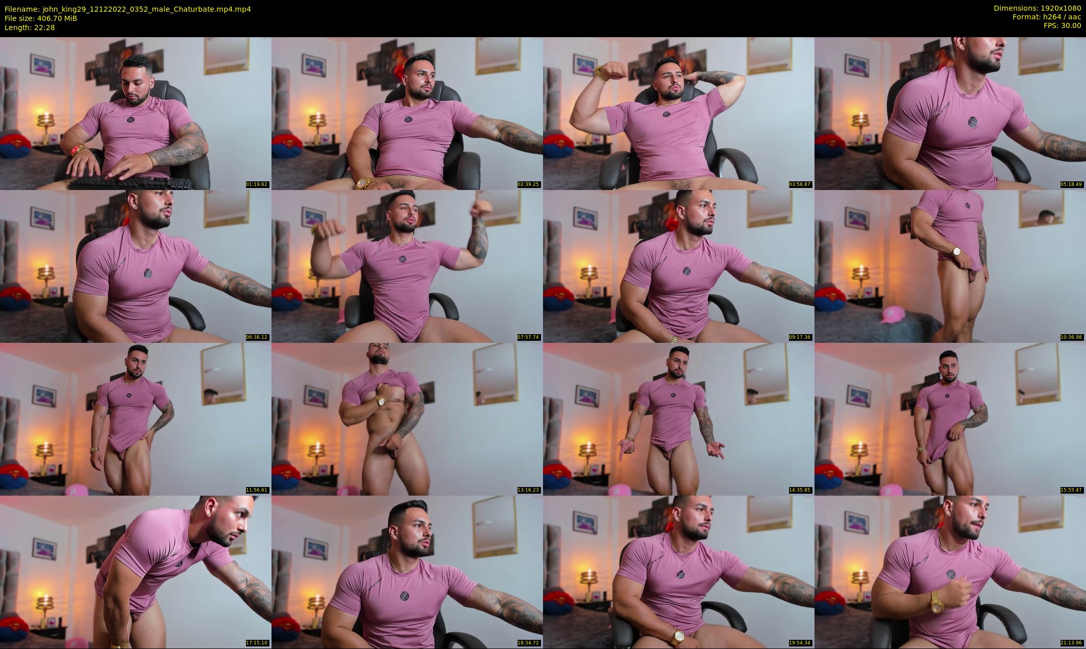 john_king29 — 23 minute Chaturbate male cam show recording, 1080p, Dec 12, 2022