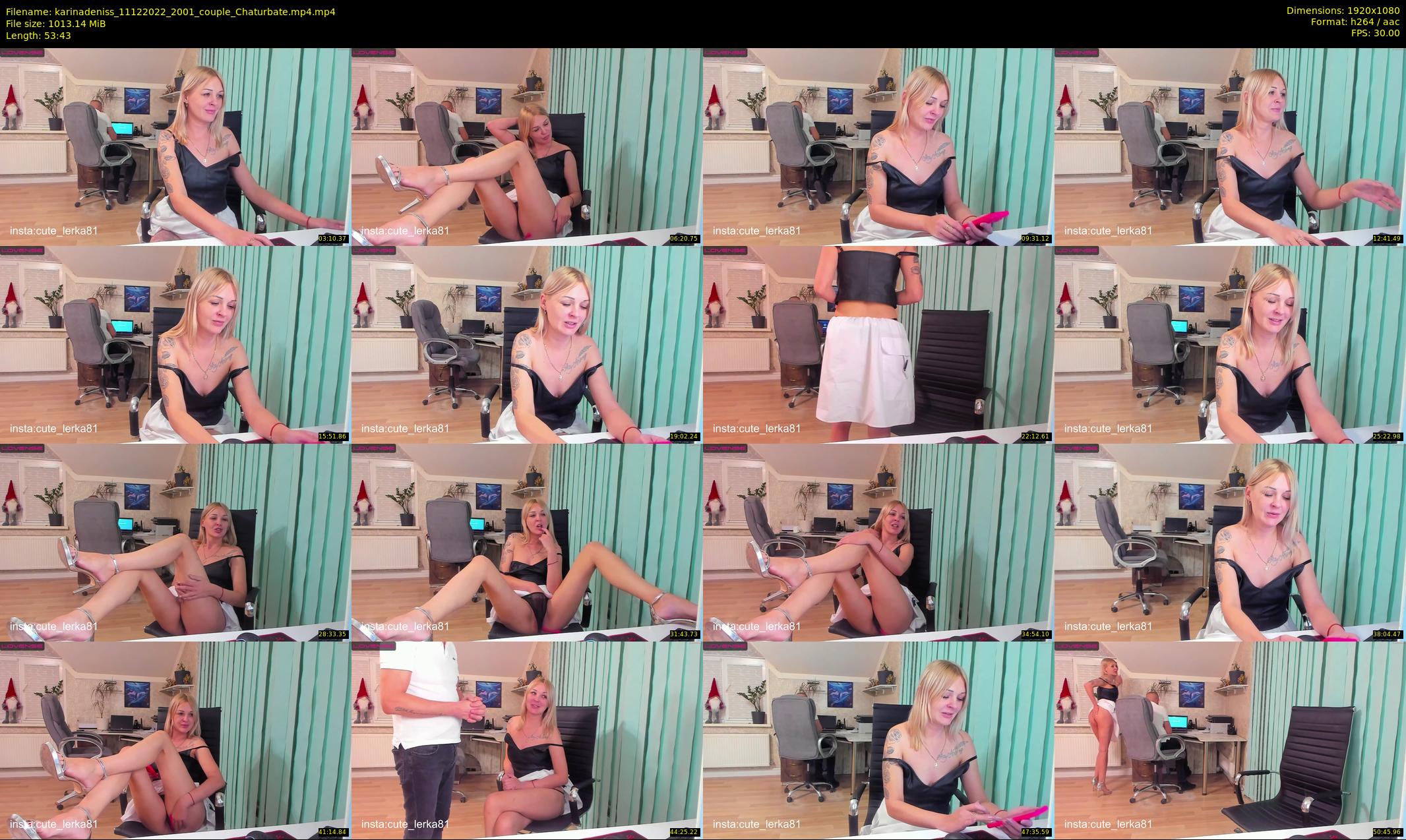 karinadeniss — 54 minute Chaturbate couple cam show recording, 1080p, Dec 11, 2022