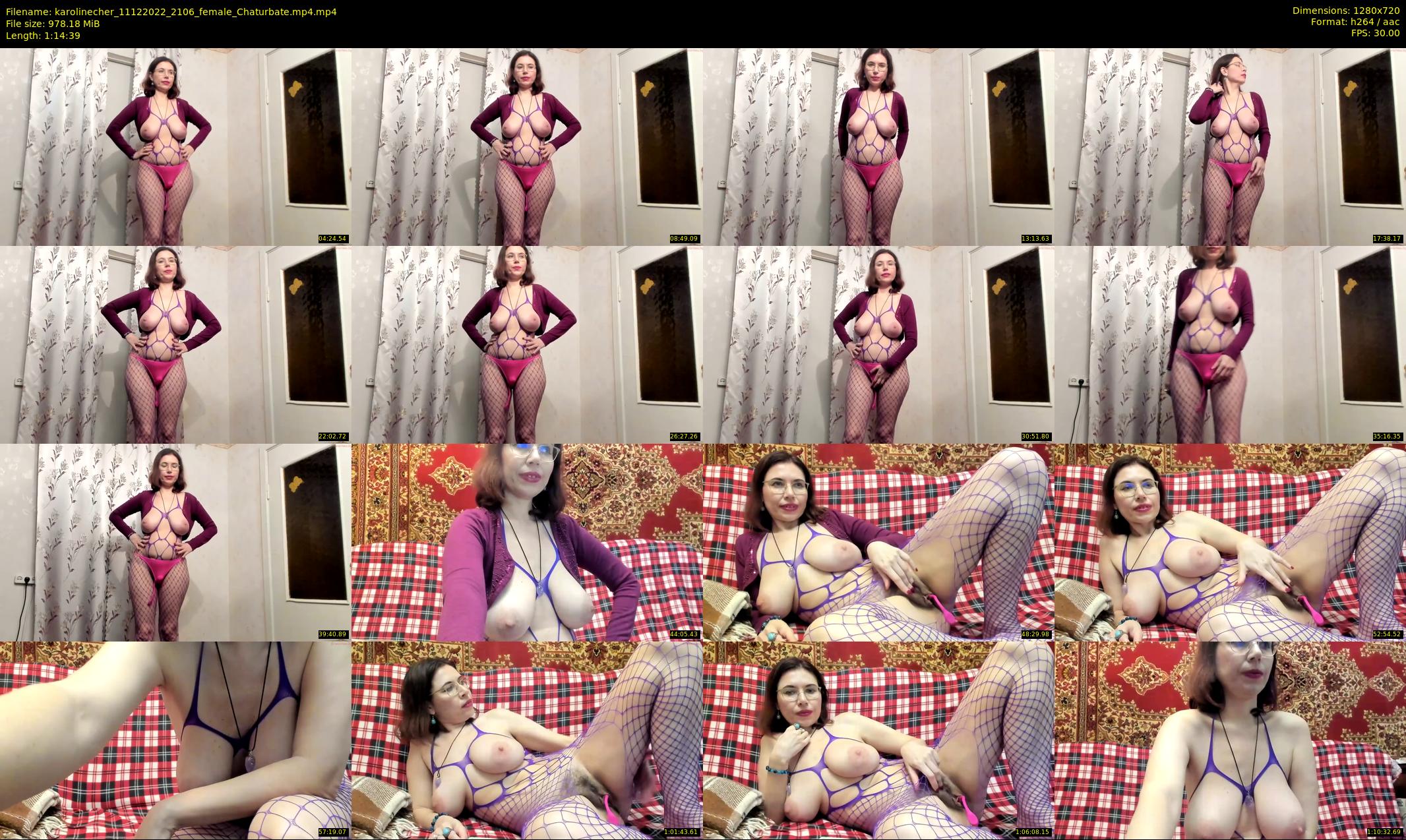 karolinecher — 75 minute Chaturbate female cam show recording, 720p, Dec 11, 2022
