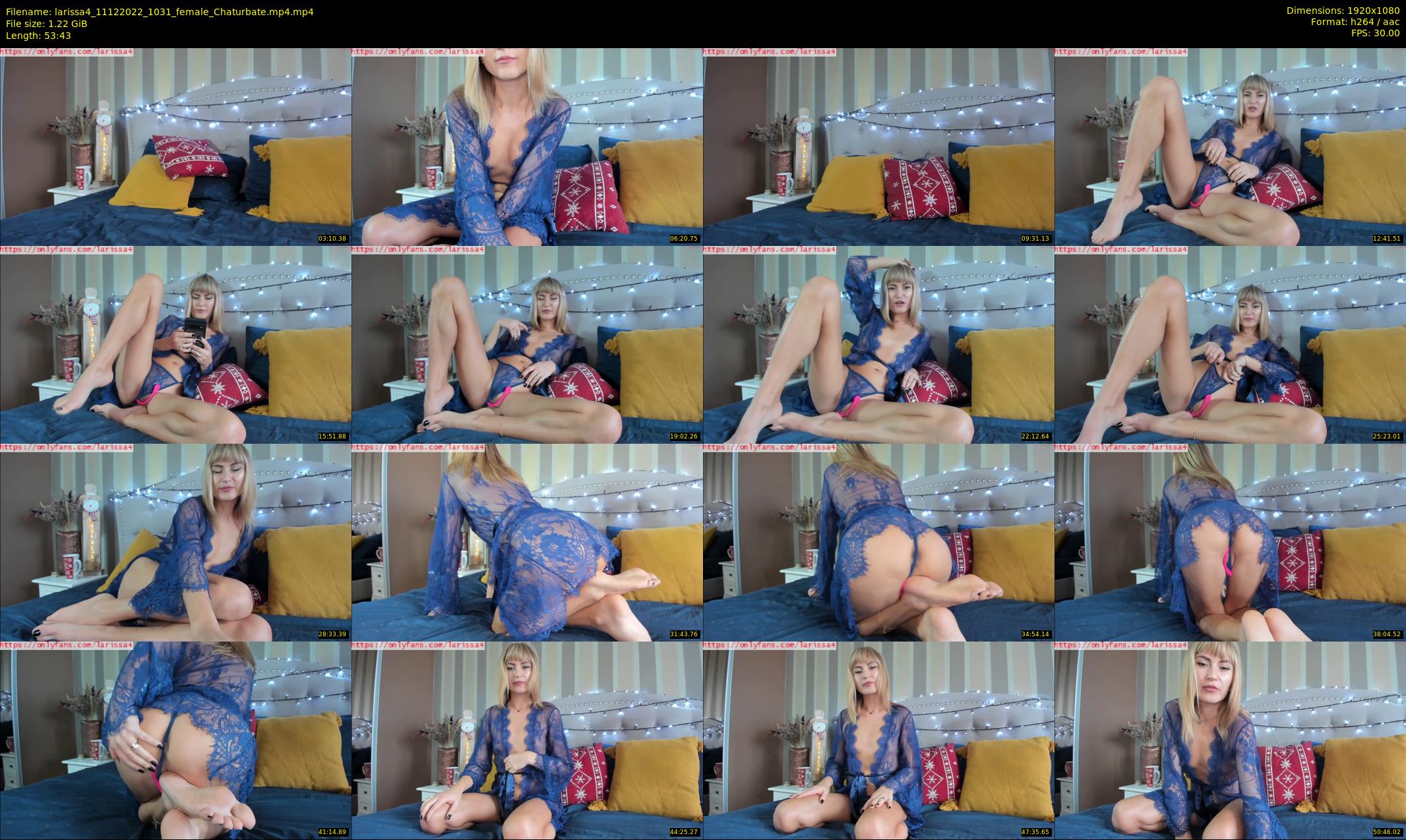 larissa4 — 54 minute Chaturbate female cam show recording, 1080p, Dec 11, 2022