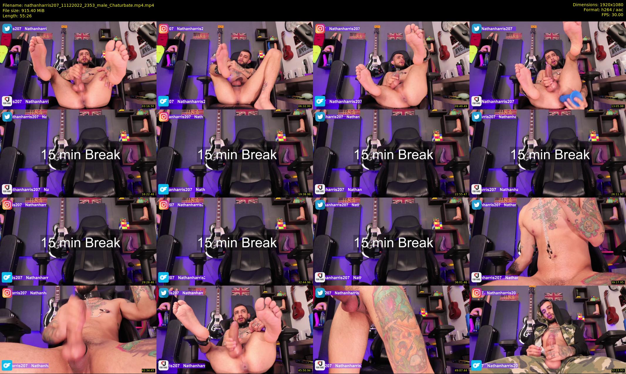 nathanharris207 — 56 minute Chaturbate male cam show recording, 1080p, Dec 11, 2022