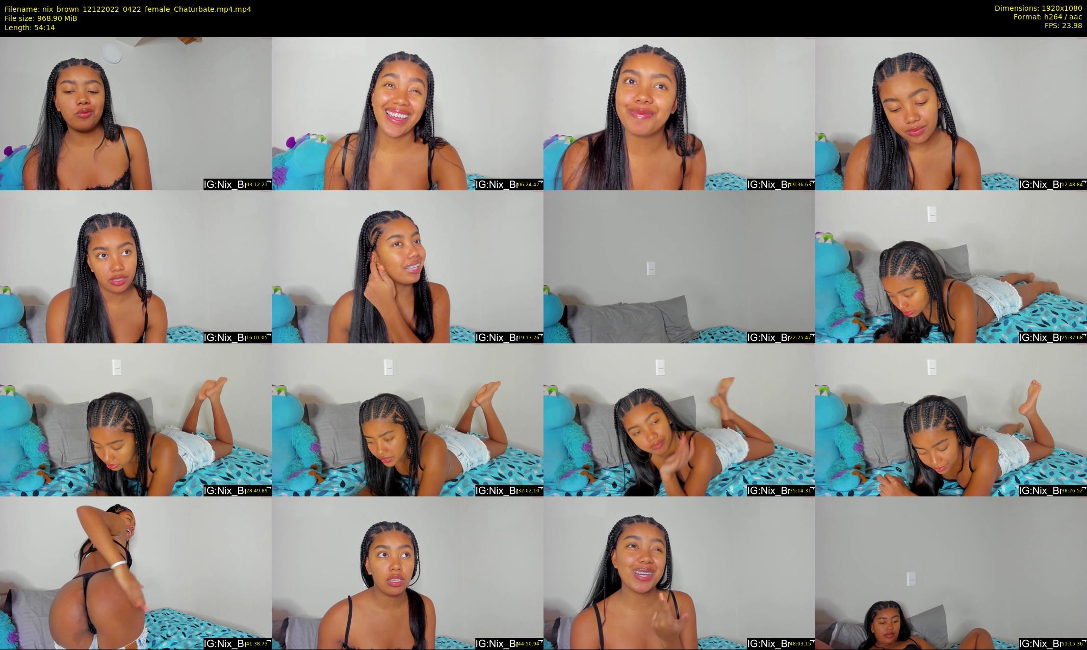 nix_brown — 55 minute Chaturbate female cam show recording, 1080p, Dec 12, 2022