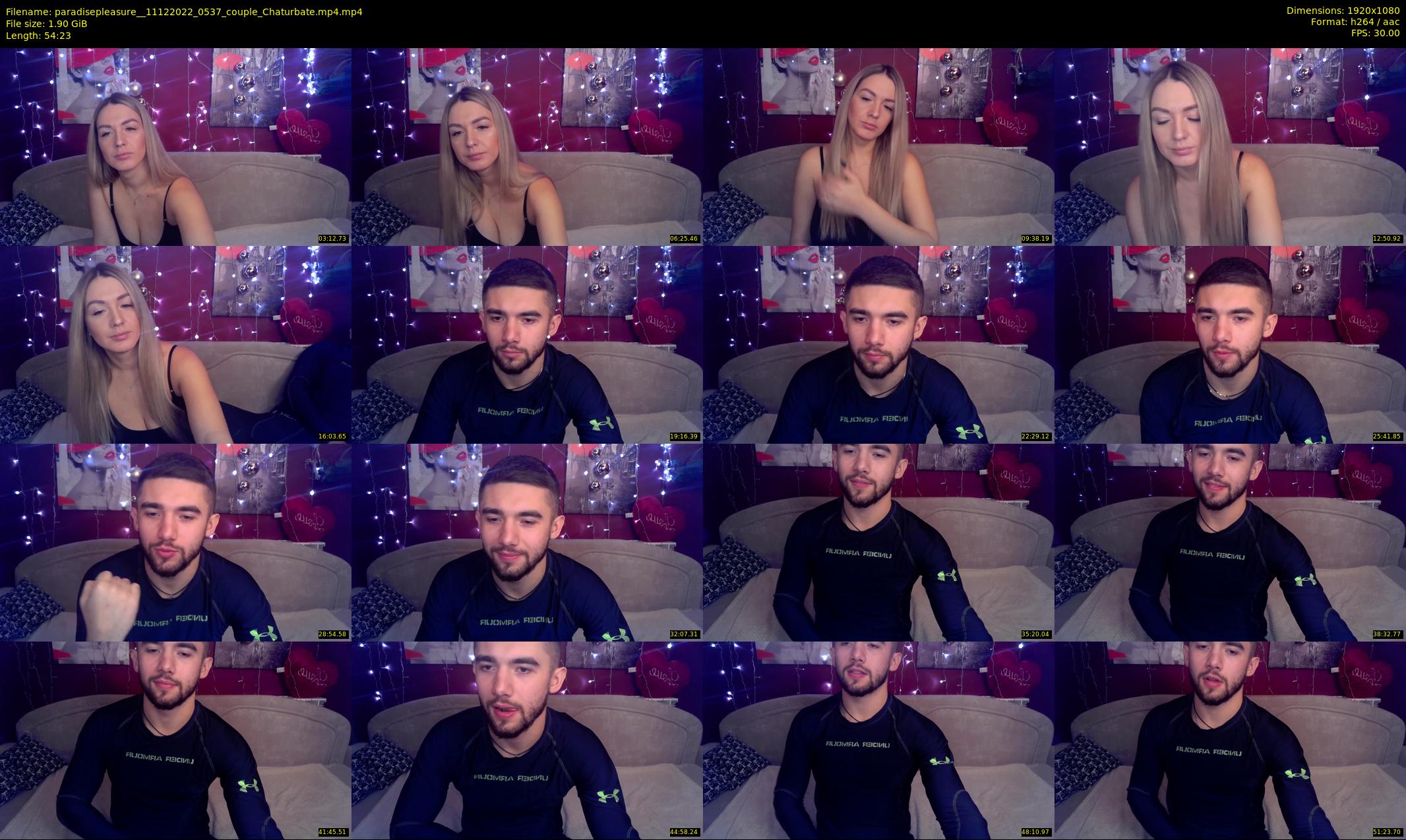 paradisepleasure_ — 55 minute Chaturbate couple cam show recording, 1080p, Dec 11, 2022