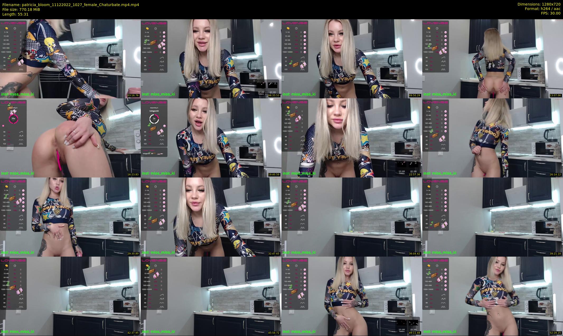 patricia_bloom — 56 minute Chaturbate female cam show recording, 720p, Dec 11, 2022