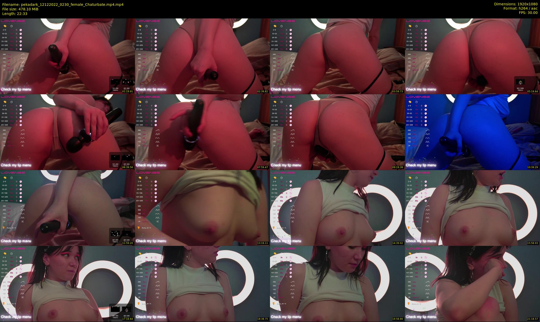 pekadark — 23 minute Chaturbate female cam show recording, 1080p, Dec 12, 2022