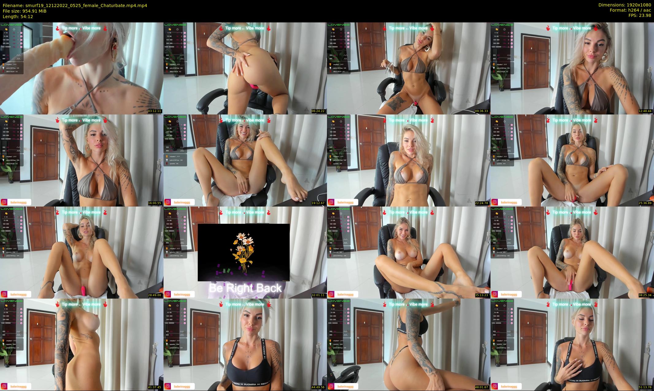 smurf19 — 55 minute Chaturbate female cam show recording, 1080p, Dec 12, 2022