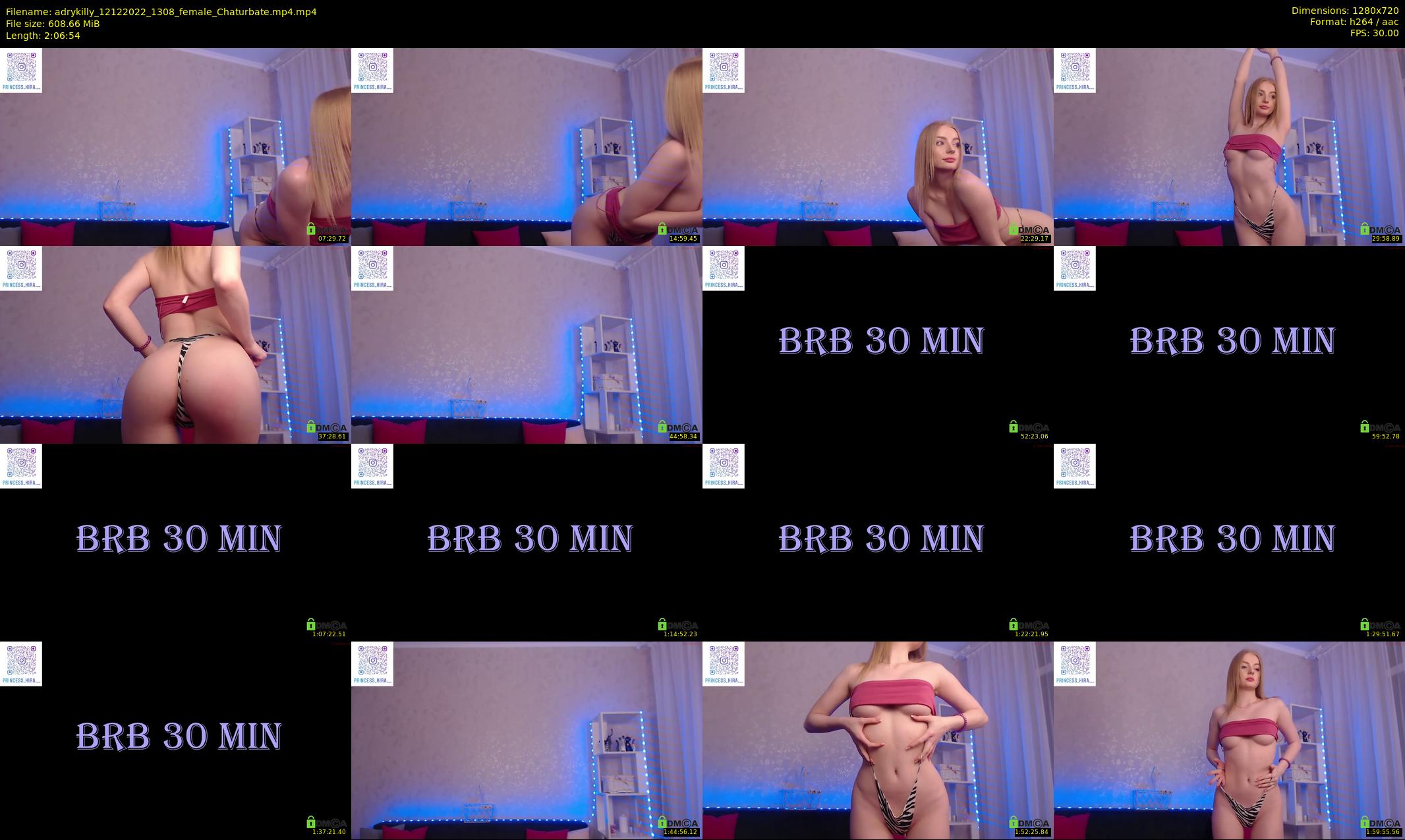 adrykilly — 127 minute Chaturbate female cam show recording, 720p, Dec 12, 2022