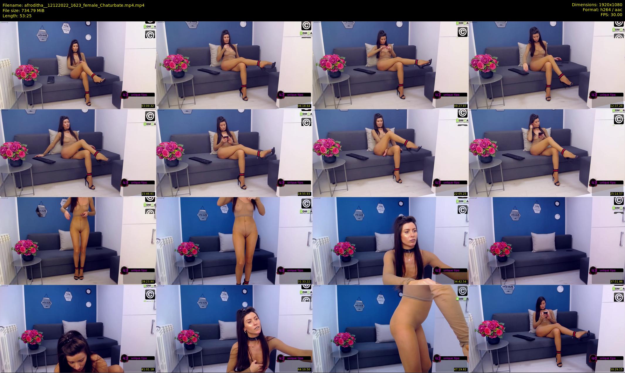 afroditha_ — 54 minute Chaturbate female cam show recording, 1080p, Dec 12, 2022