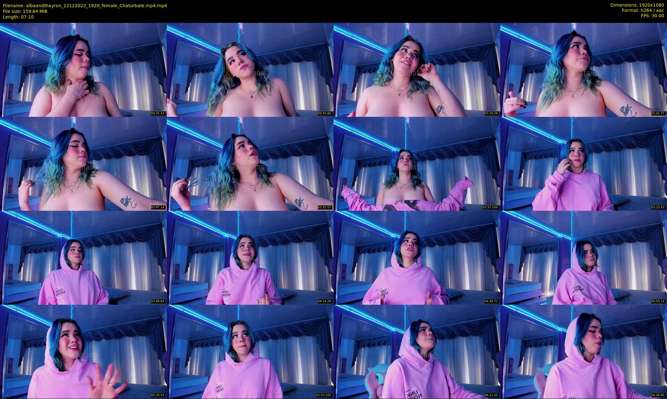 albaandthayron — 8 minute Chaturbate couple cam show recording, 1080p, Dec 12, 2022