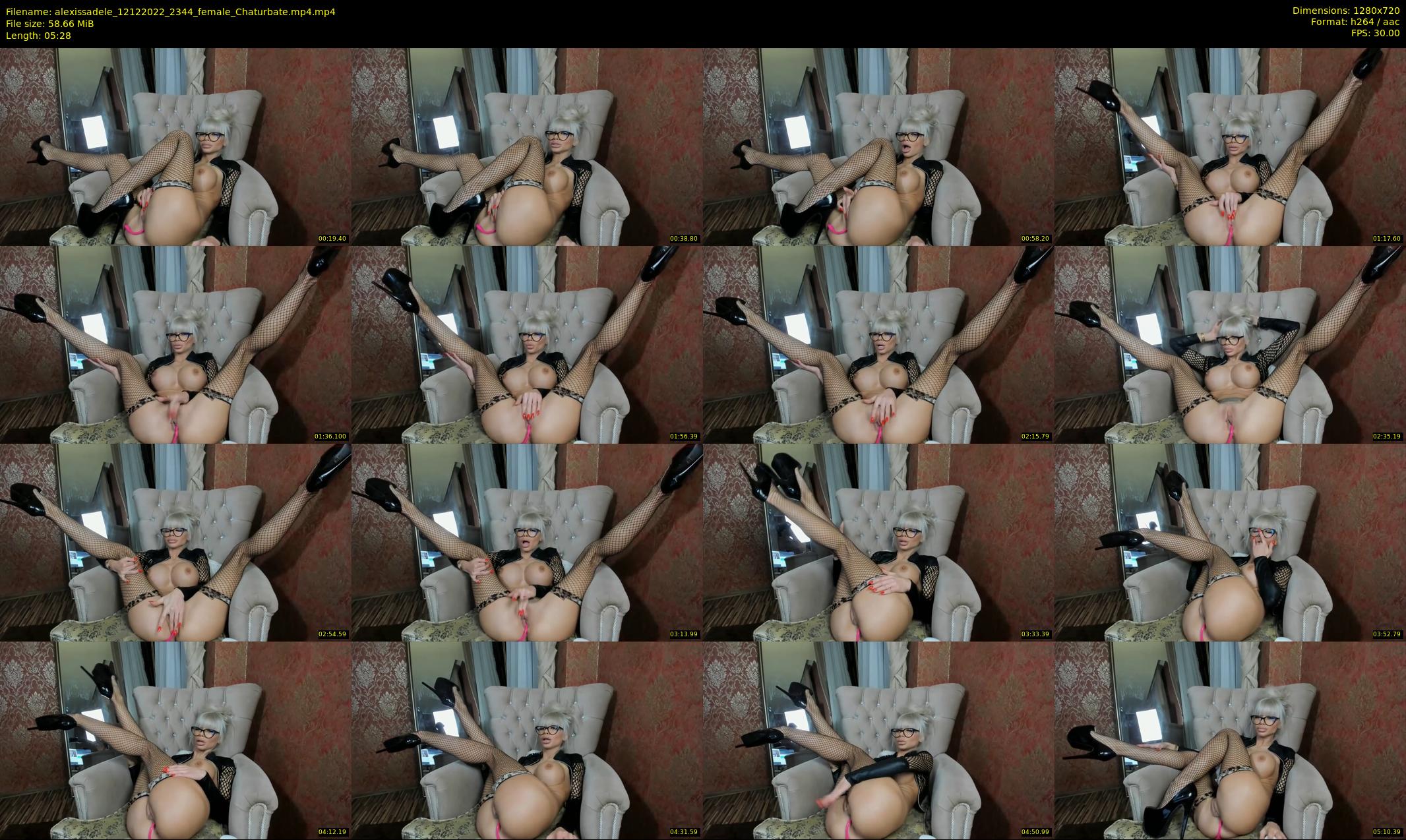 alexissadele — 6 minute Chaturbate female cam show recording, 720p, Dec 12, 2022