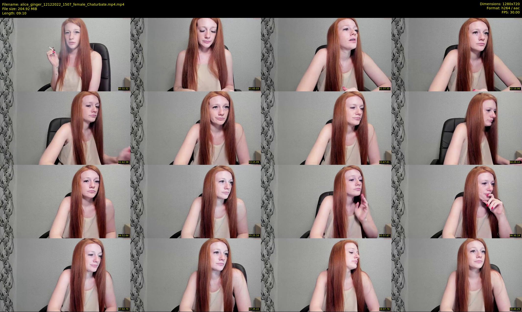 alice_ginger — 10 minute Chaturbate female cam show recording, 720p, Dec 12, 2022