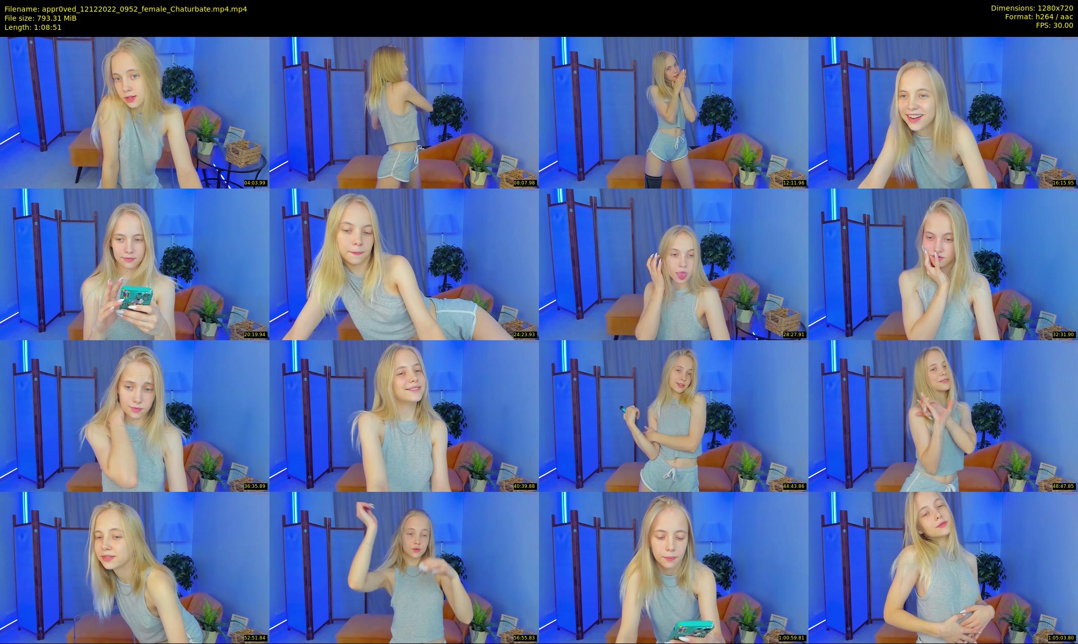 appr0ved — 69 minute Chaturbate female cam show recording, 720p, Dec 12, 2022