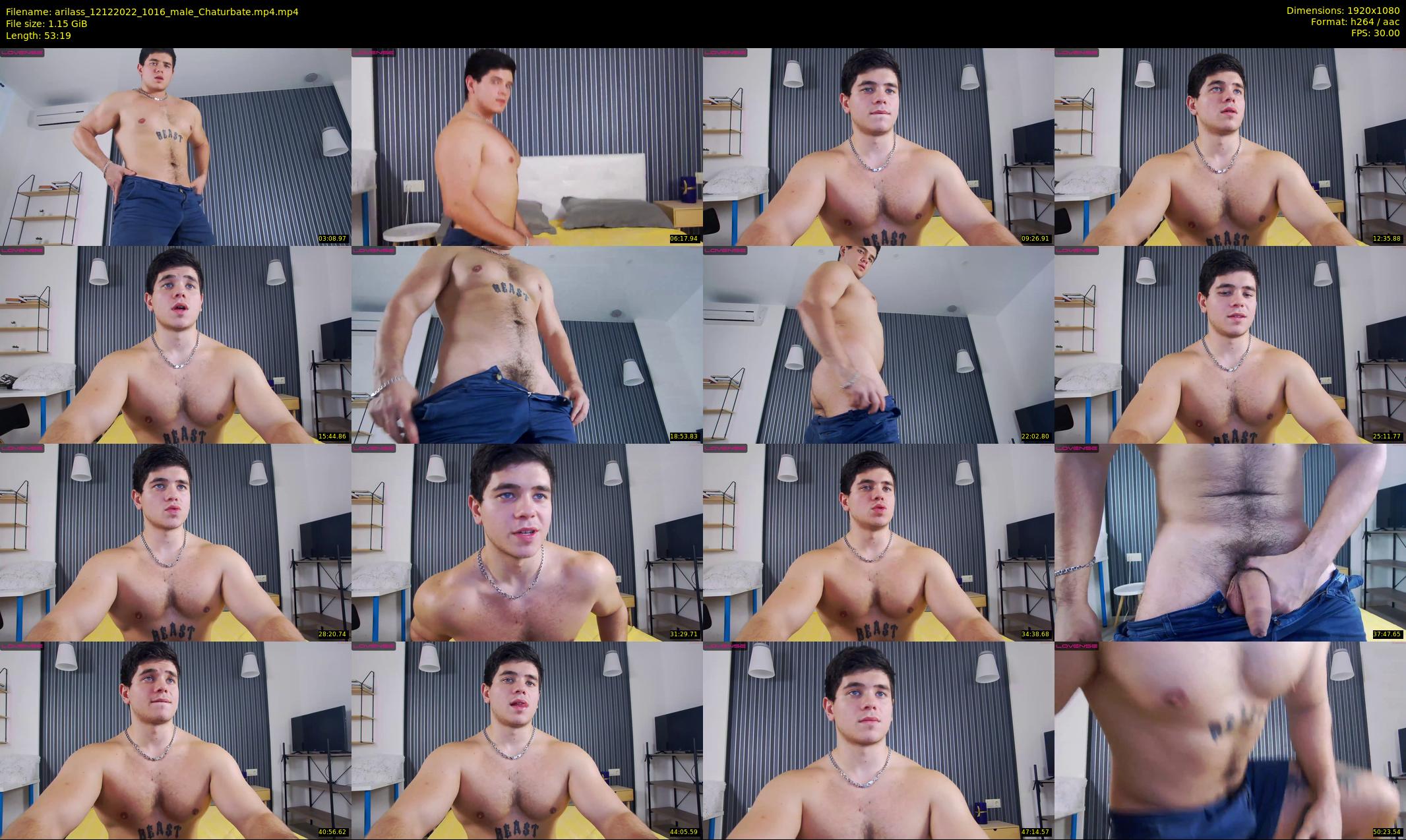 arilass — 54 minute Chaturbate male cam show recording, 1080p, Dec 12, 2022