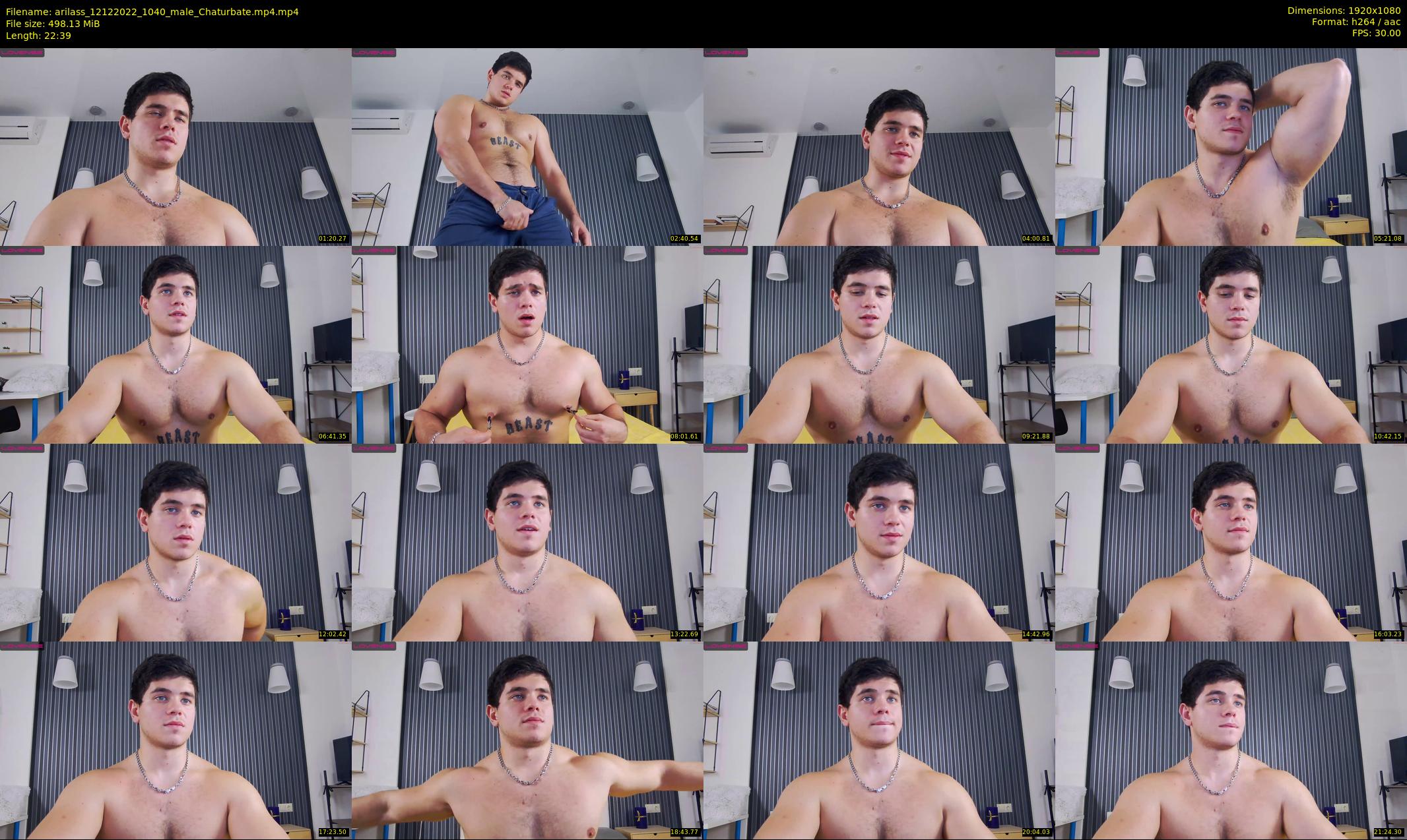 arilass — 23 minute Chaturbate male cam show recording, 1080p, Dec 12, 2022