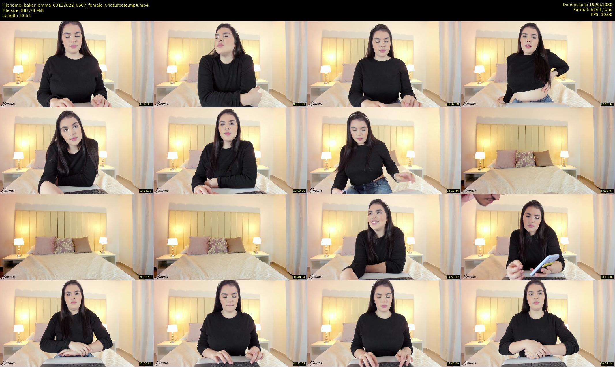 baker_emma — 54 minute Chaturbate female cam show recording, 1080p, Dec 3, 2022