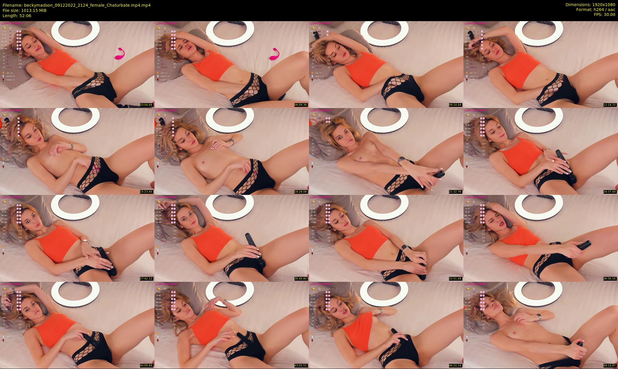 beckymadson — 53 minute Chaturbate female cam show recording, 1080p, Dec 9, 2022