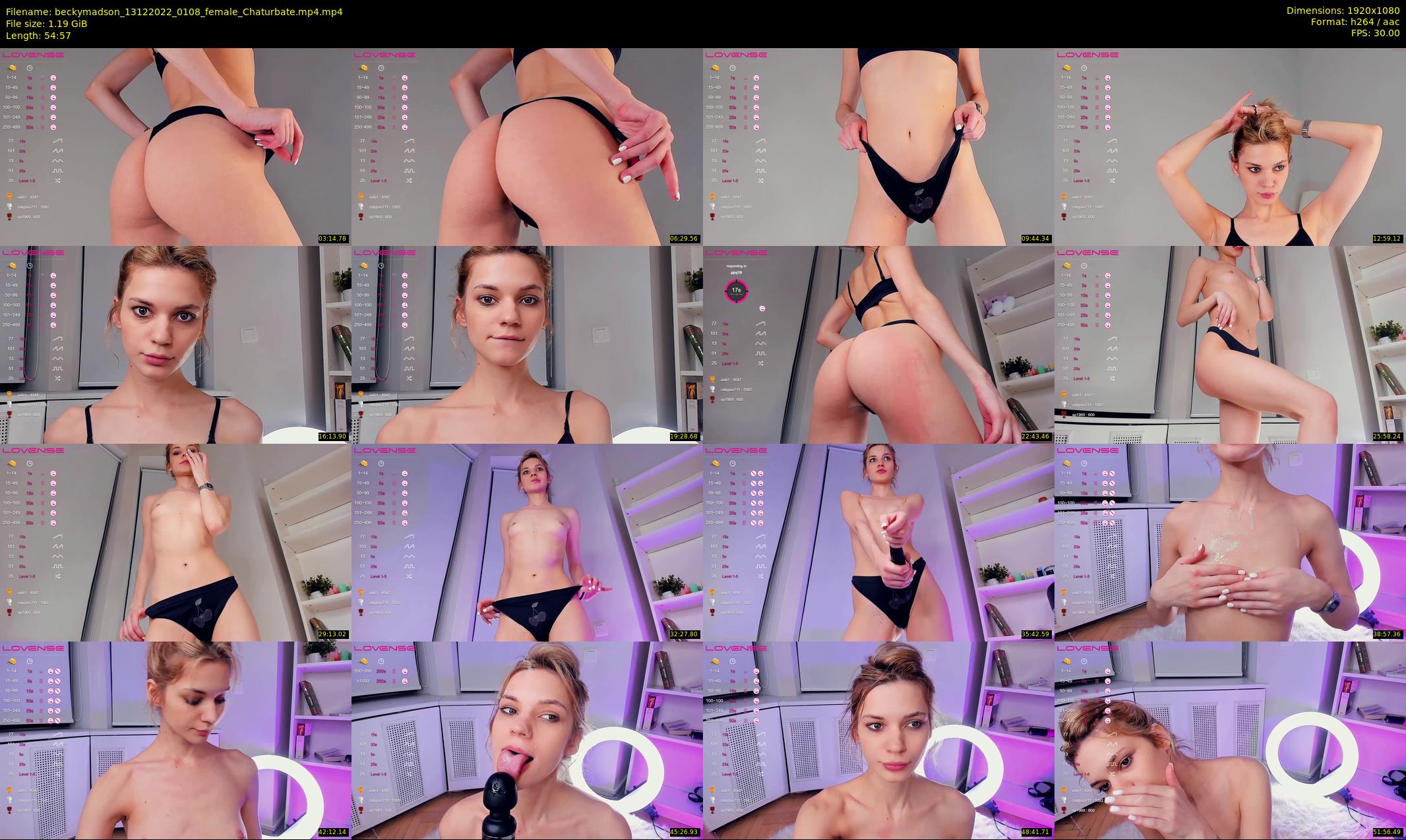 beckymadson — 55 minute Chaturbate female cam show recording, 1080p, Dec 13, 2022