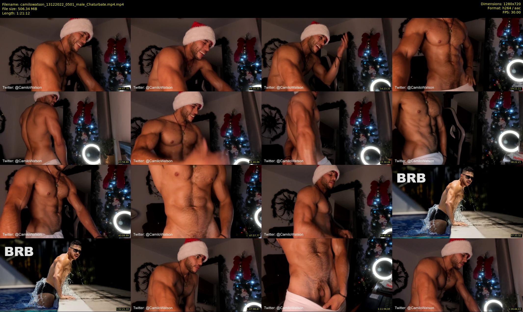 camilowatson — 82 minute Chaturbate male cam show recording, 720p, Dec 13, 2022
