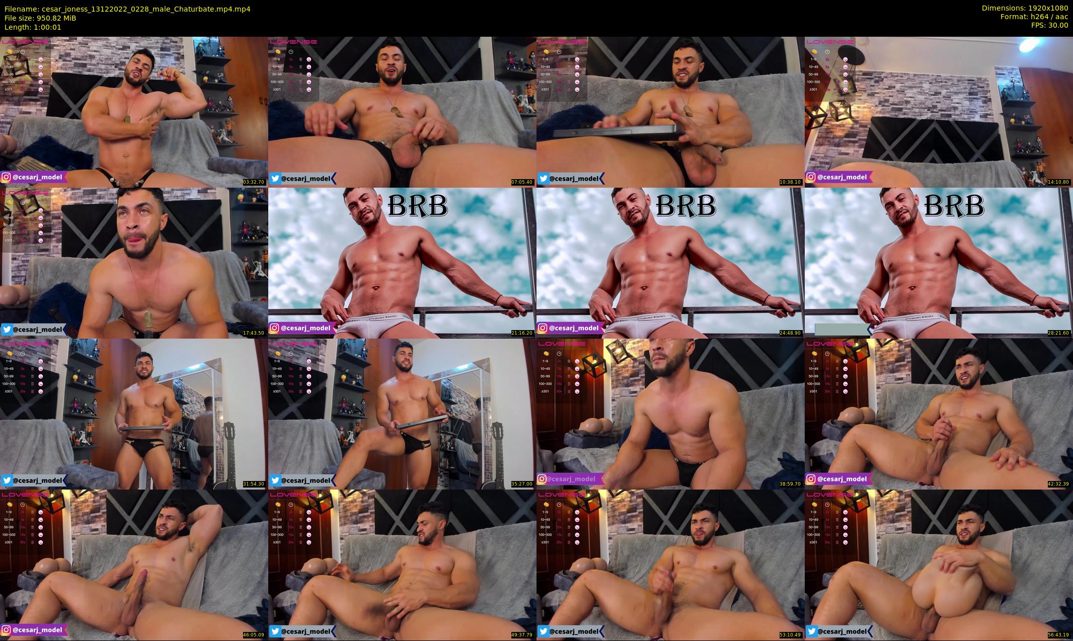 cesar_joness — 61 minute Chaturbate male cam show recording, 1080p, Dec 13, 2022