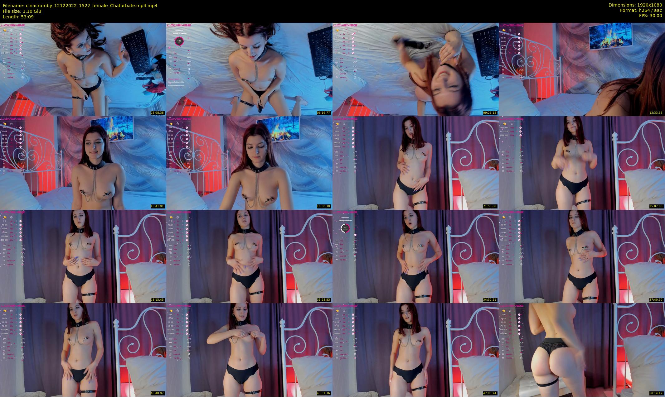 cinacramby — 54 minute Chaturbate female cam show recording, 1080p, Dec 12, 2022