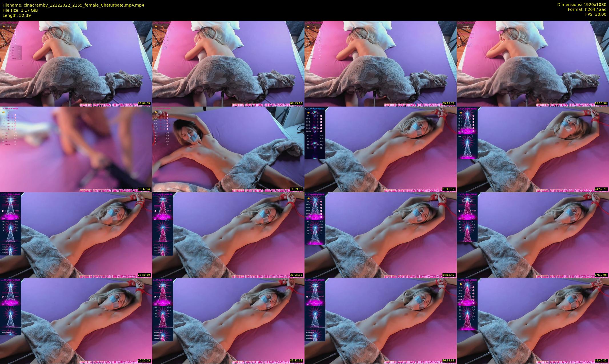 cinacramby — 53 minute Chaturbate female cam show recording, 1080p, Dec 12, 2022