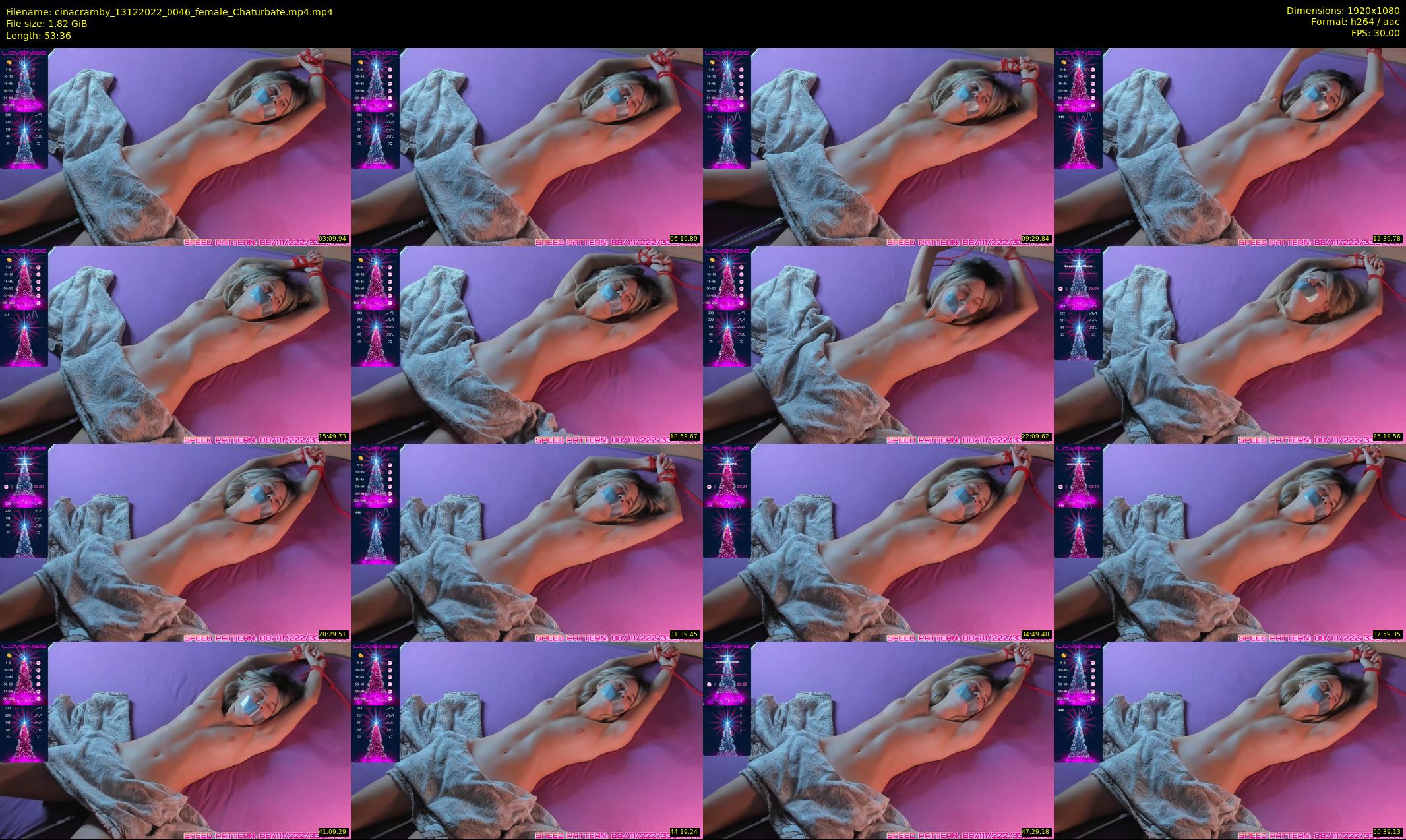 cinacramby — 54 minute Chaturbate female cam show recording, 1080p, Dec 13, 2022