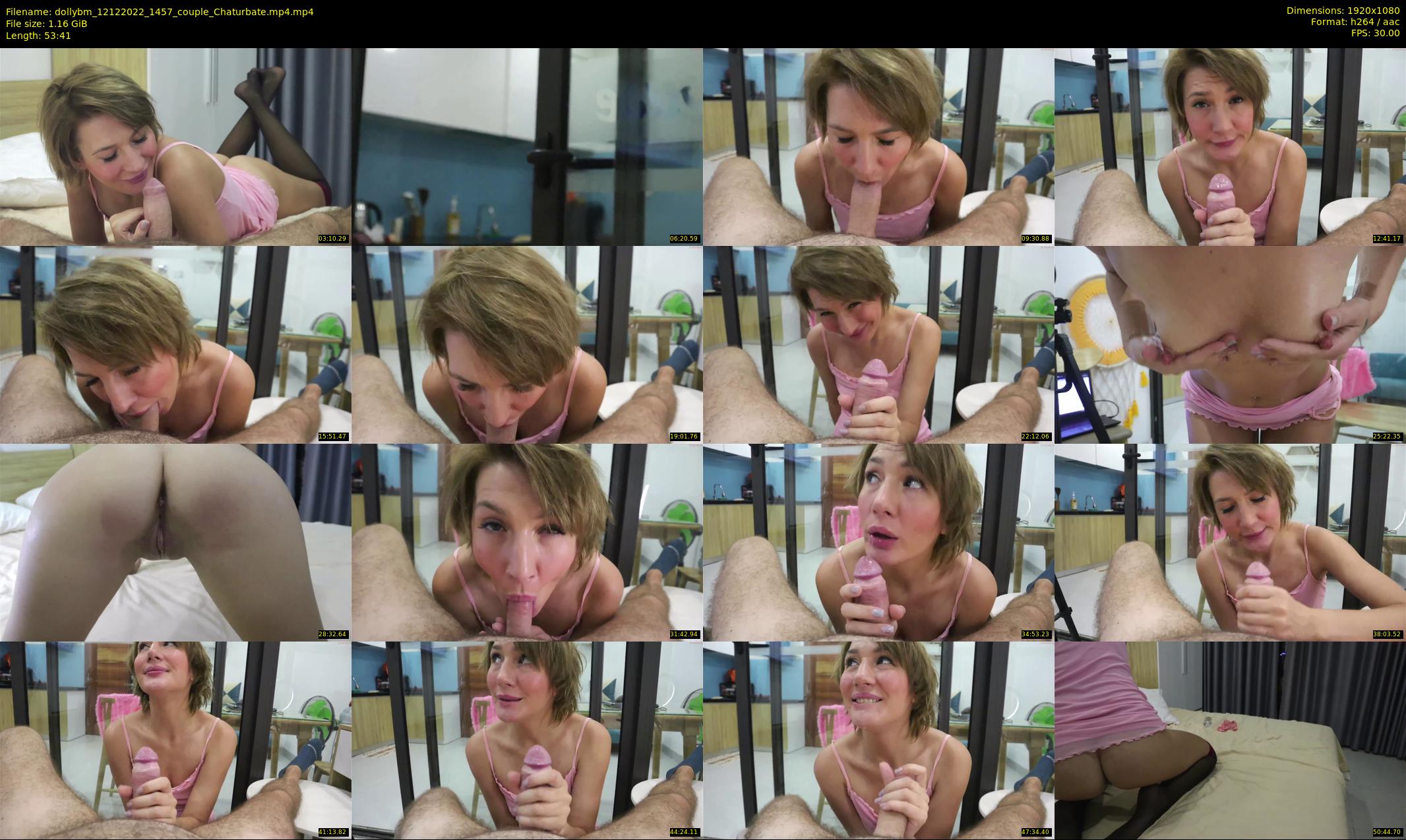 dollybm — 54 minute Chaturbate couple cam show recording, 1080p, Dec 12, 2022