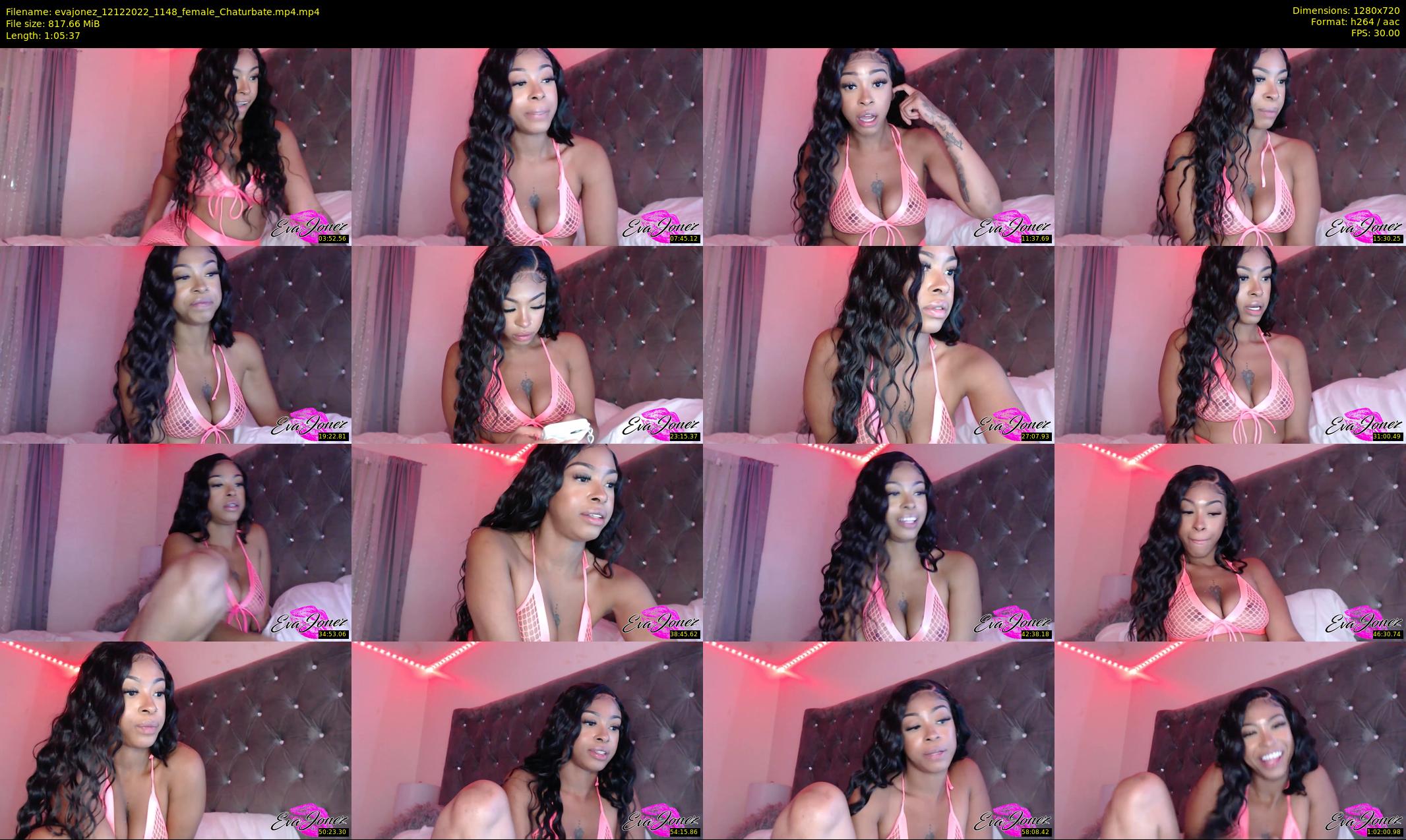 evajonez — 66 minute Chaturbate female cam show recording, 720p, Dec 12, 2022