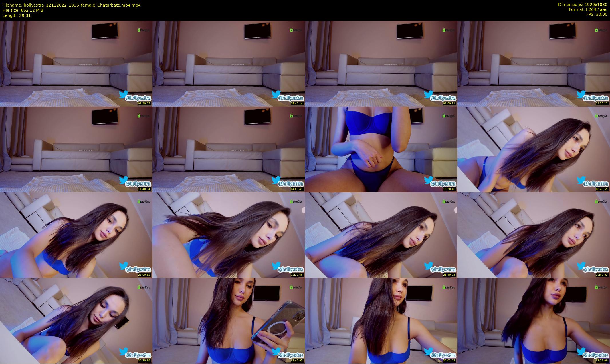 hollyextra — 40 minute Chaturbate female cam show recording, 1080p, Dec 12, 2022