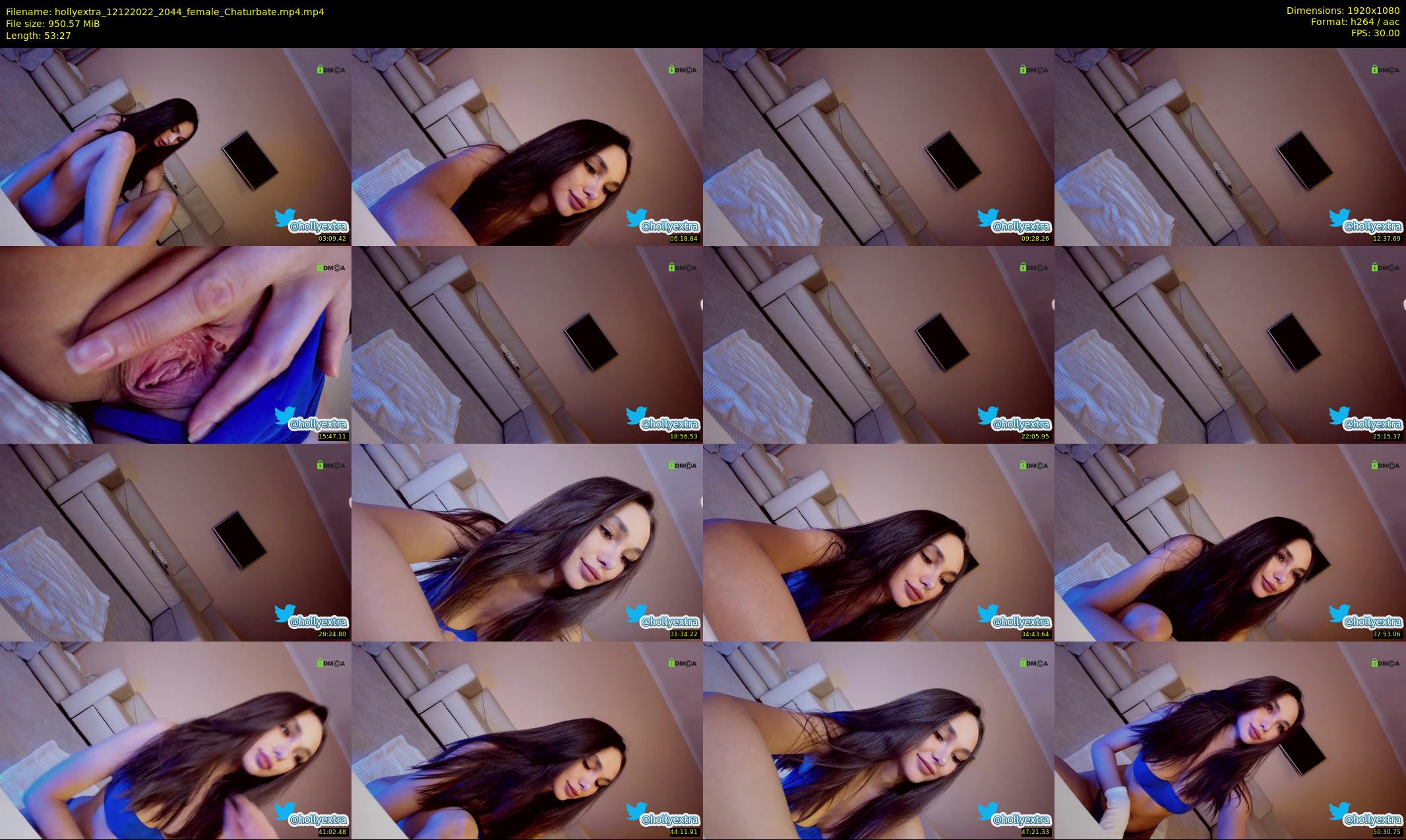 hollyextra — 54 minute Chaturbate female cam show recording, 1080p, Dec 12, 2022