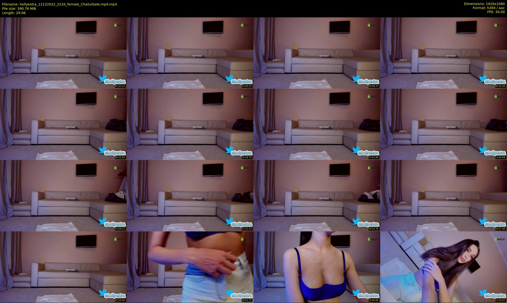 hollyextra — 30 minute Chaturbate female cam show recording, 1080p, Dec 12, 2022