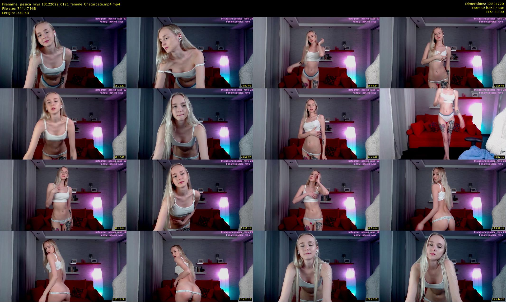 jessica_rays — 91 minute Chaturbate couple cam show recording, 720p, Dec 13, 2022