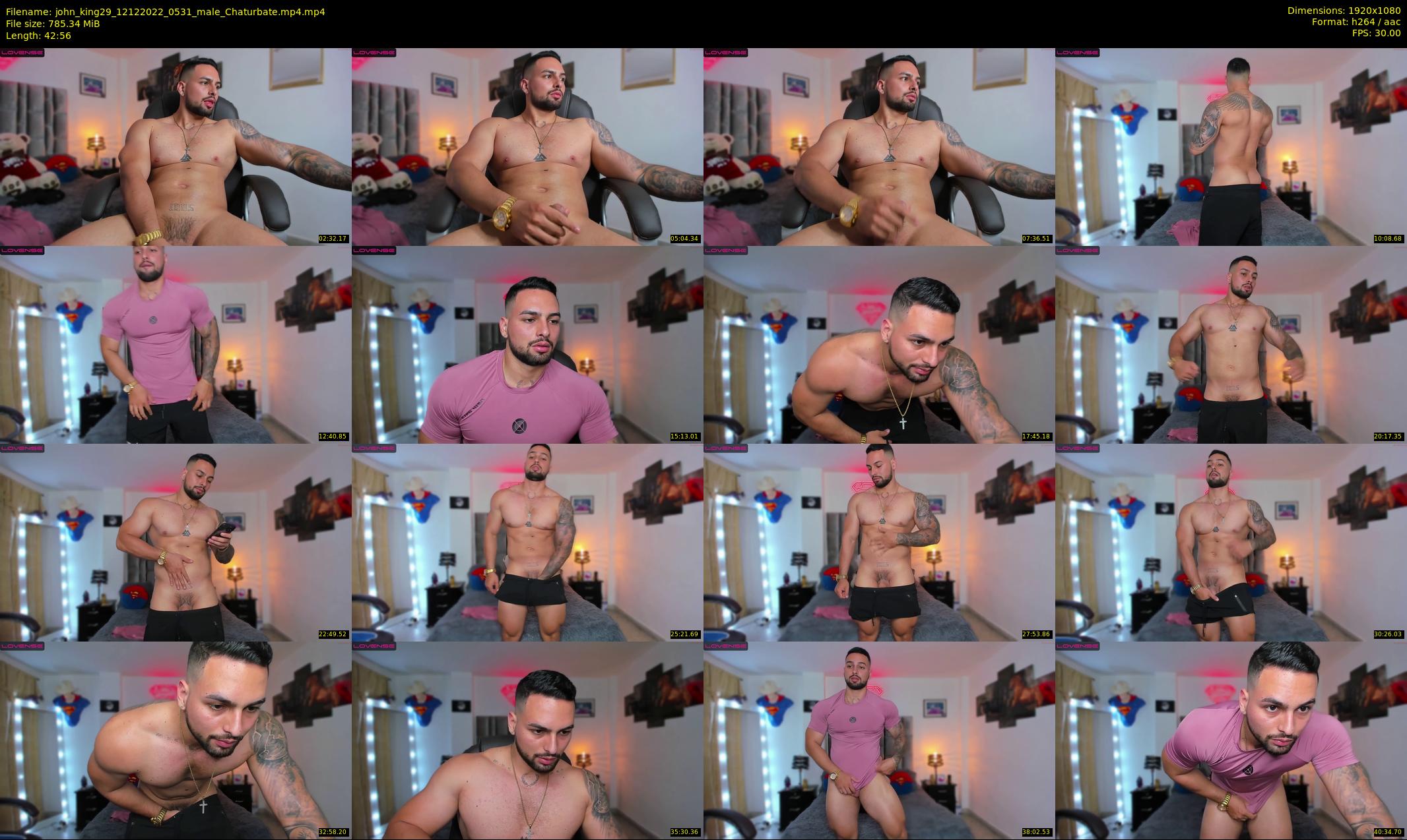 john_king29 — 43 minute Chaturbate male cam show recording, 1080p, Dec 12, 2022