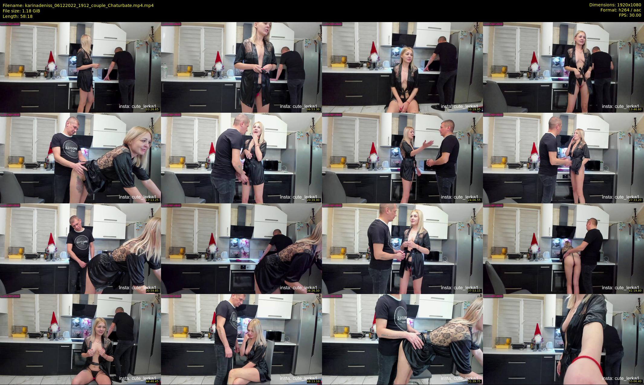 karinadeniss — 59 minute Chaturbate couple cam show recording, 1080p, Dec 6, 2022