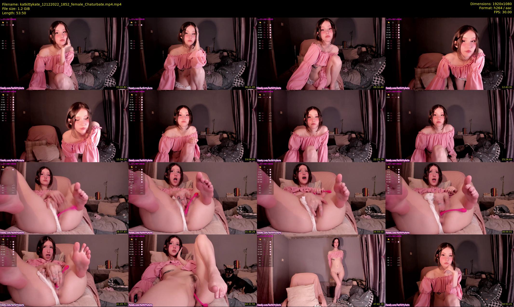 katkittykate — 54 minute Chaturbate female cam show recording, 1080p, Dec 12, 2022